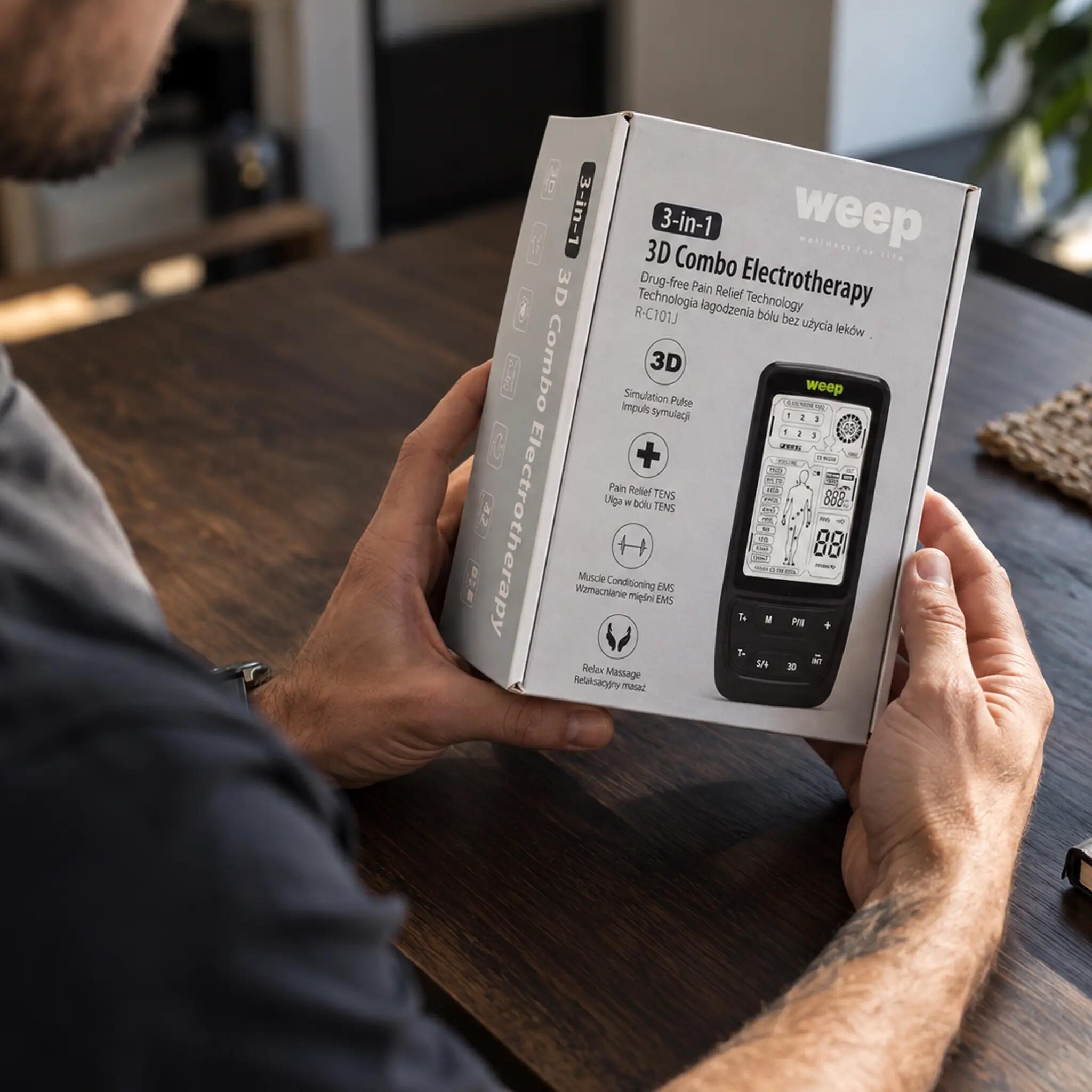 WEEP Elektrostimulator Muskeln und Nerven Massagegerät TENS EMS Reizstrom 13/13