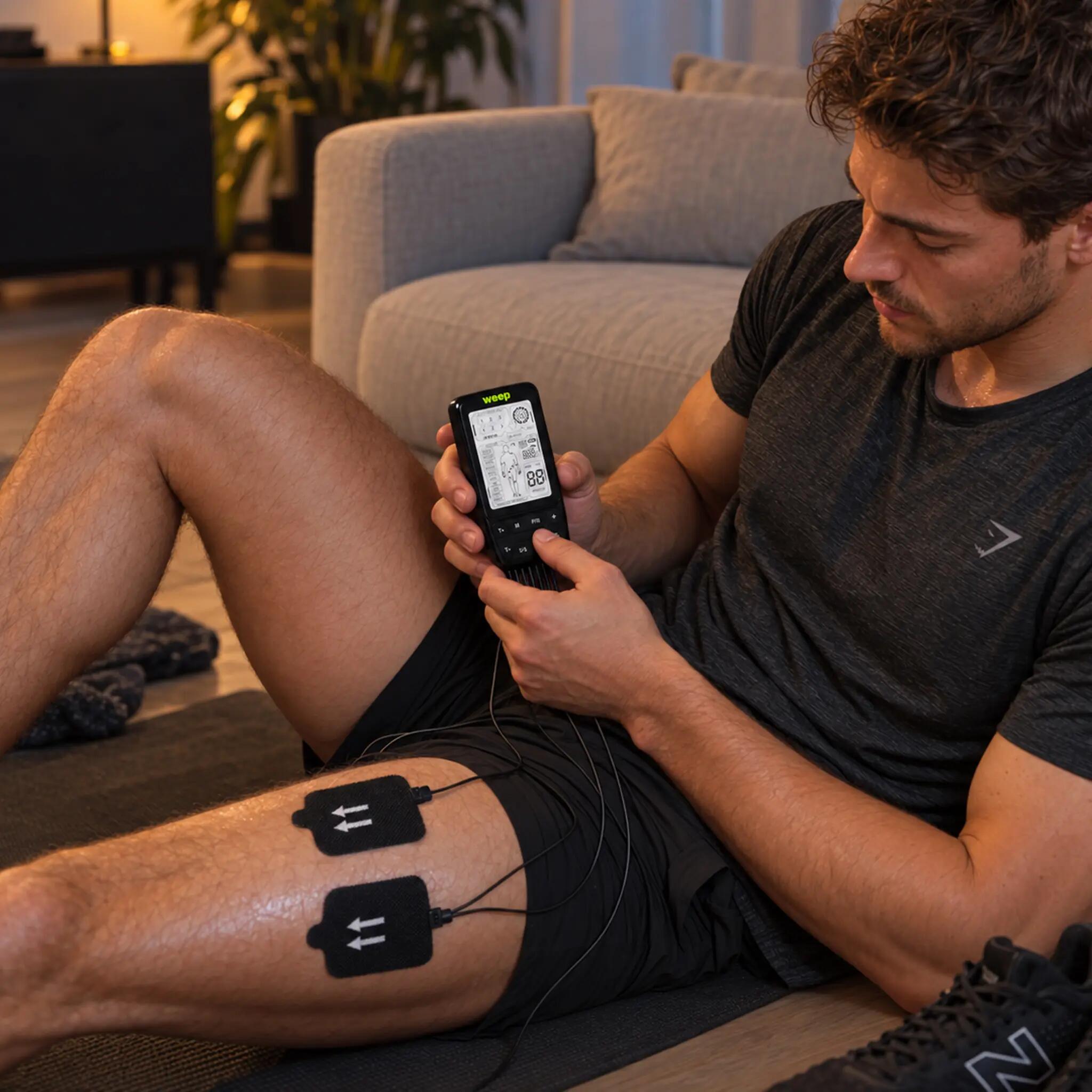 WEEP Elektrostimulator Muskeln und Nerven Massagegerät TENS EMS Reizstrom 11/13