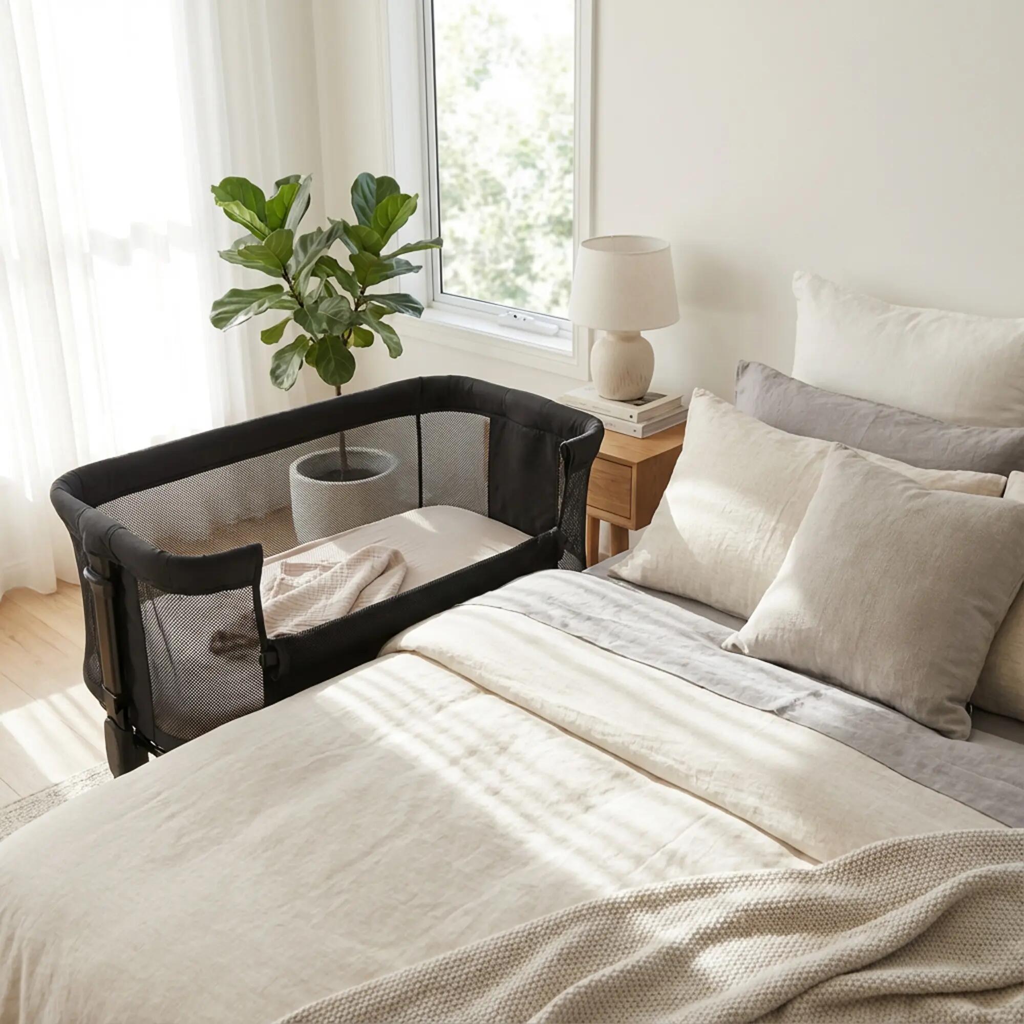 Snoozy Co-Sleeper - Babybett - Verstellbarer Rahmen - 0–6 Monate - Schwarz 5/5