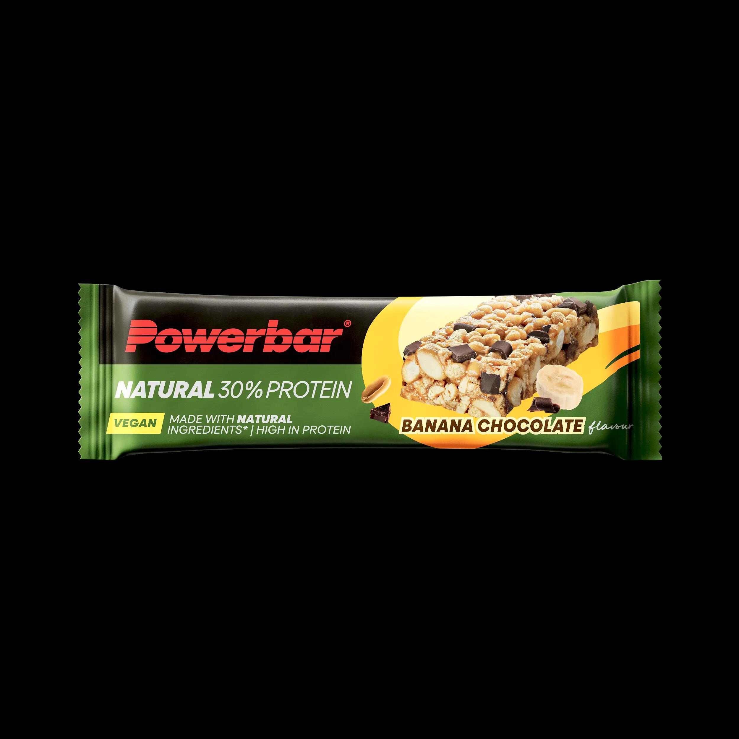 Natural Protein Banana Chocolate 18x40g veganer Protein Riegel 2/7
