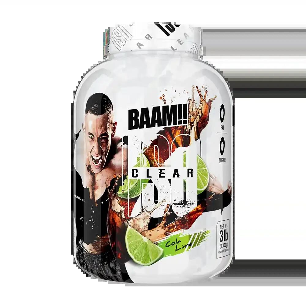 WHEY PROTEIN ISOLATE  ISO CLEAR BAAM - 3 LB COLA LIME