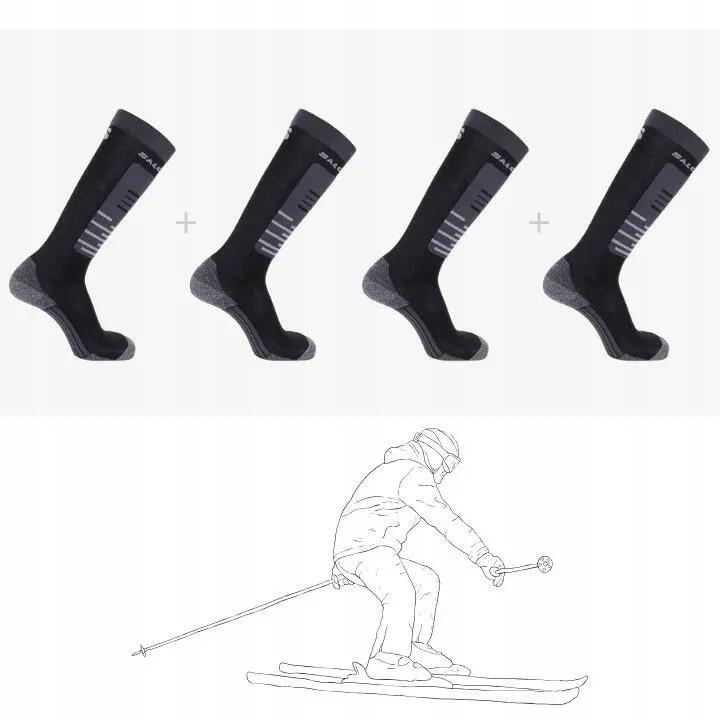 Skarpety zimowe narciarskie SALOMON S/Access wełna merino 2 pary 3/5