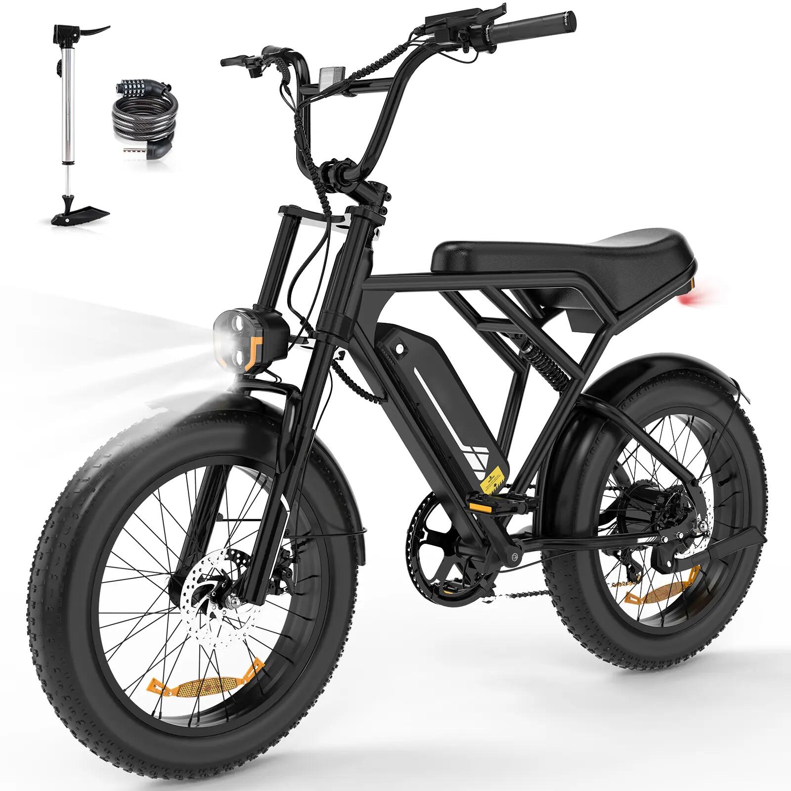 Bicicletă Electrică Fat Bike E-Bike 20×4.0 All-Terrain BK29G-CW