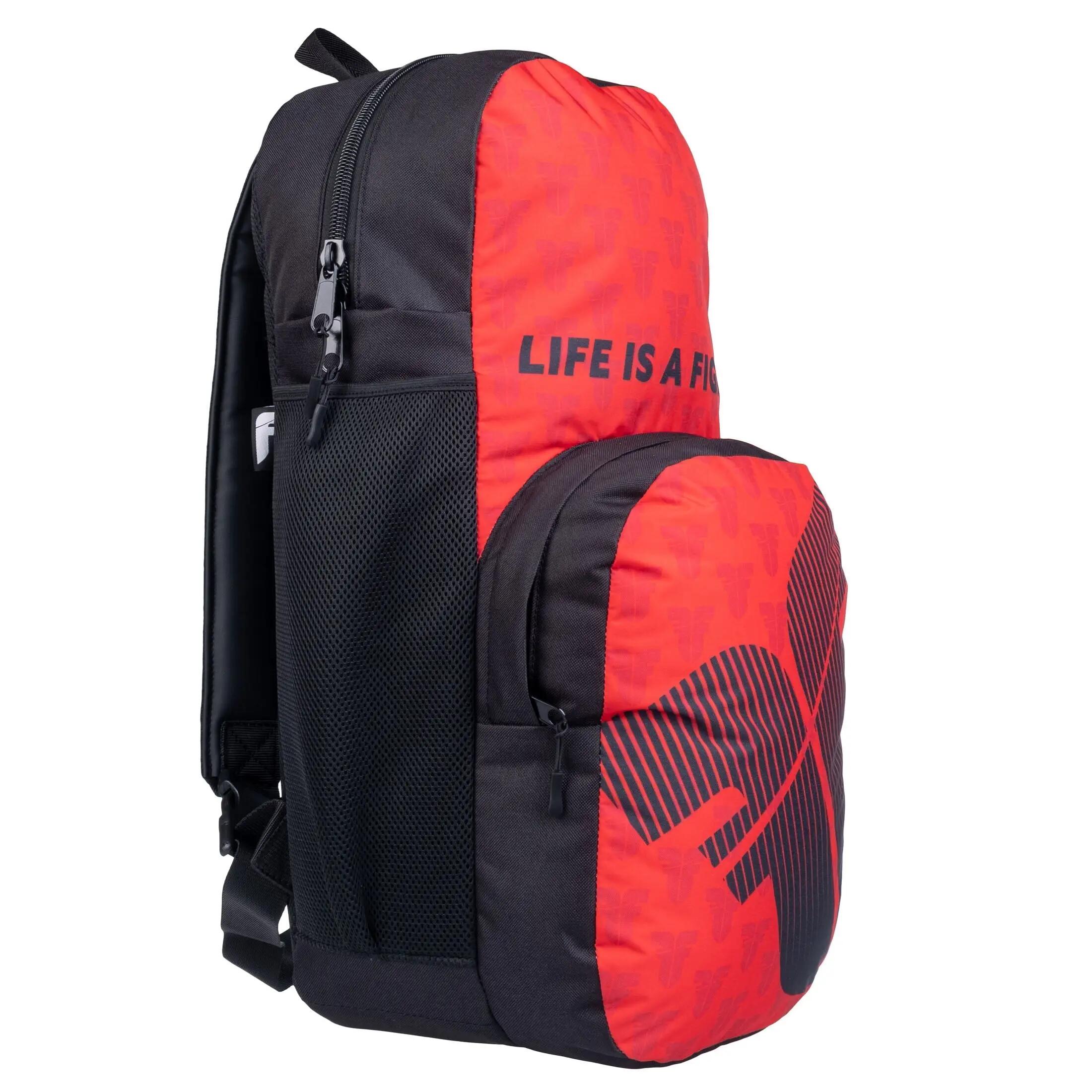 Sac à dos - Boxe anglaise - Unisexe - Robuste, pratique - Fighter M - Rouge 1/3
