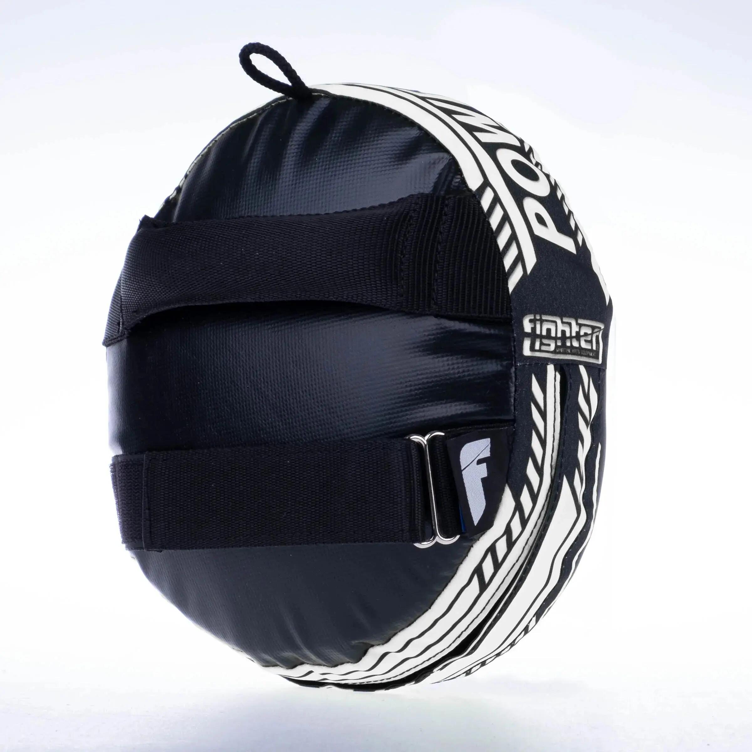 Cible ronde - Boxe thaï - Poignée ergonomique - noir/blanc 3/3