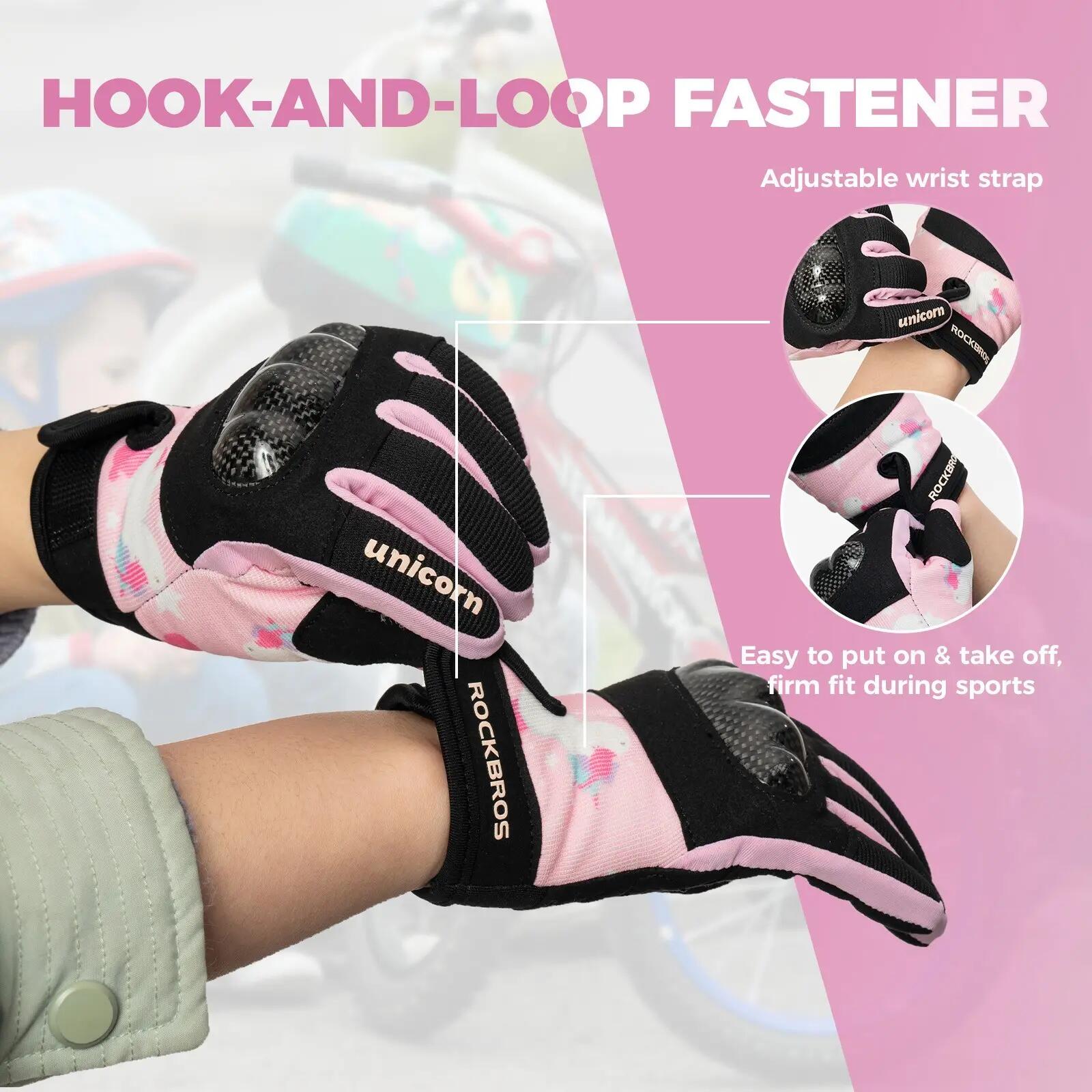 ROCKBROS Gants enfant complets avec protection PVC & écran tactile 6/7