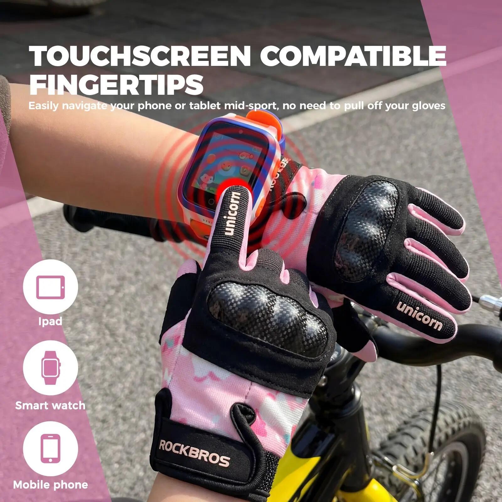 ROCKBROS Gants enfant complets avec protection PVC & écran tactile 5/7