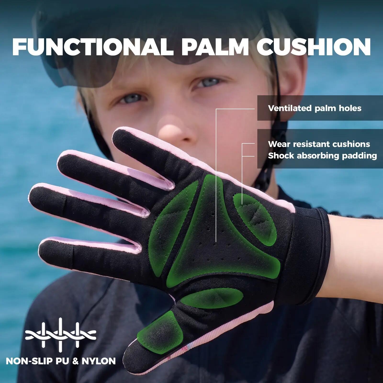 ROCKBROS Gants enfant complets avec protection PVC & écran tactile 3/7