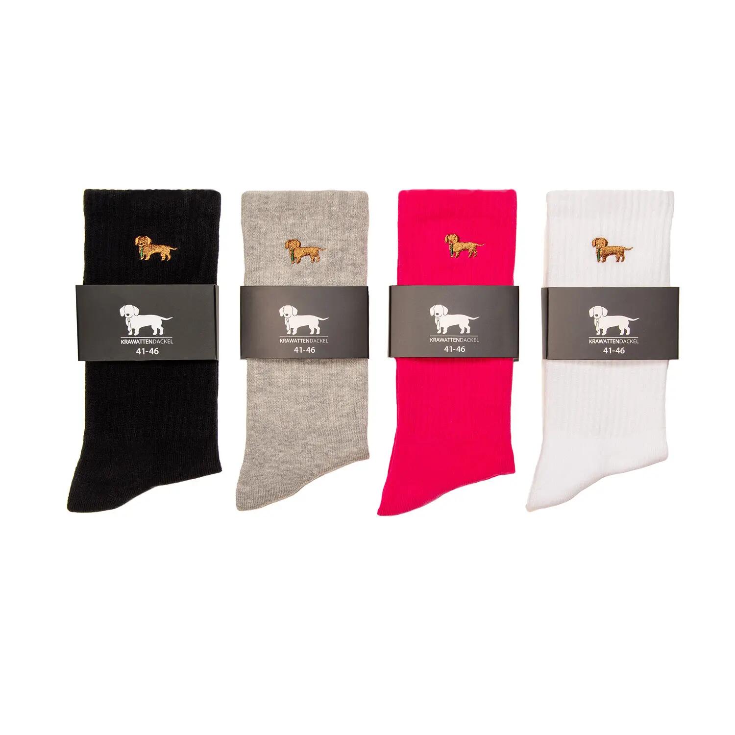 KRAWATTENDACKEL Sportsocken/Tennissocken - 007 Weiß 41 - 46 3/4