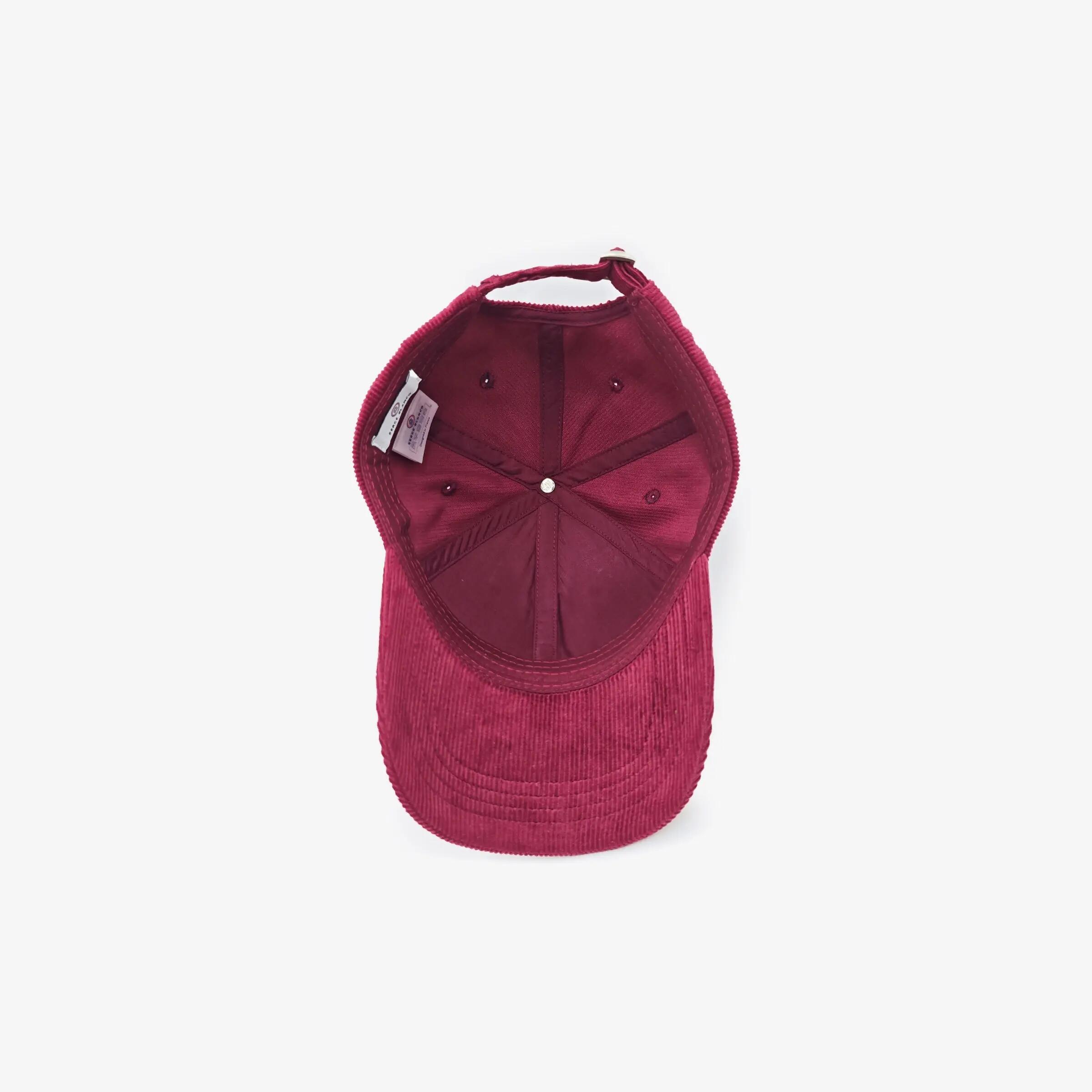 Cappellino con logo in velluto a coste 3/3