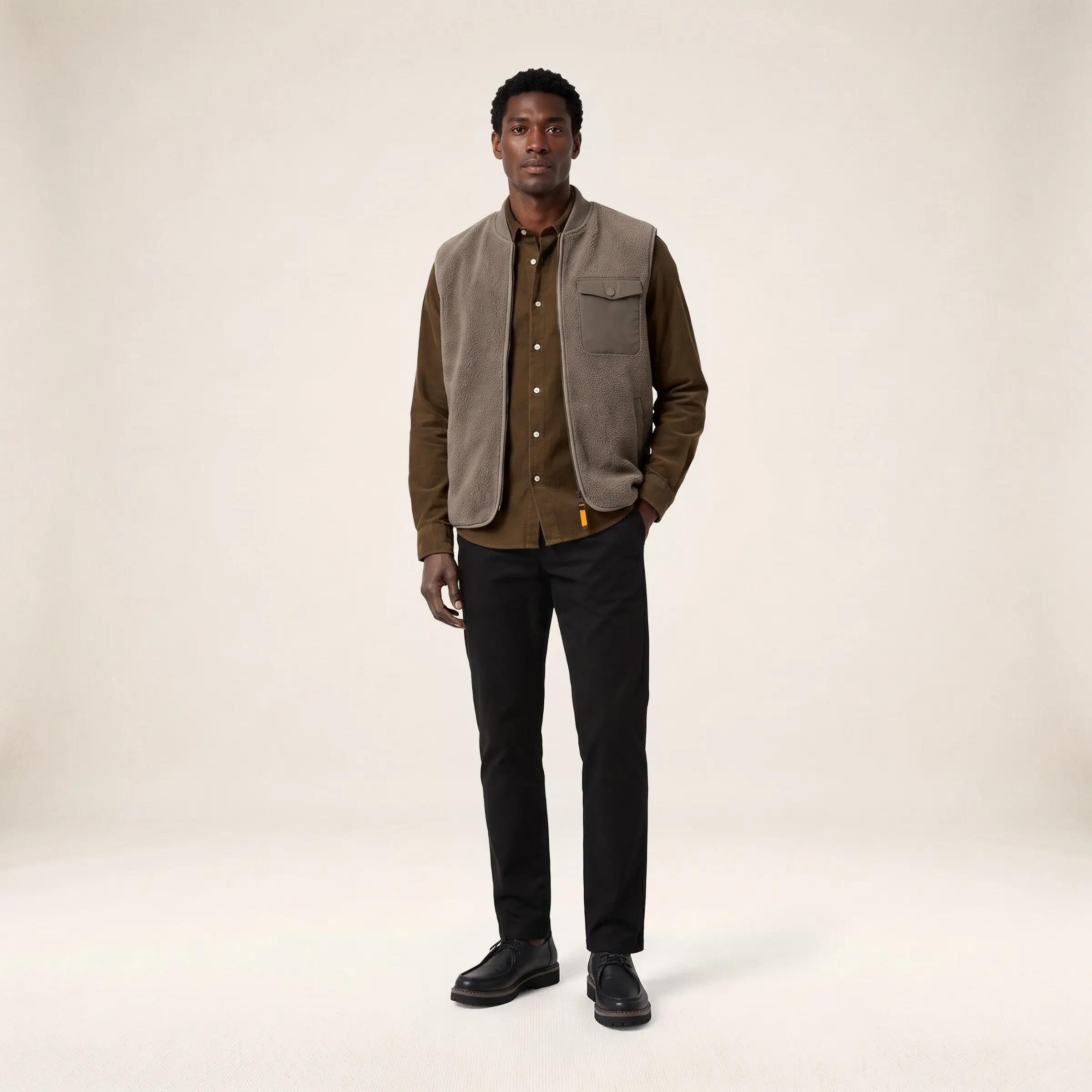 Gilet polaire sans manches beige Marcel 6/6