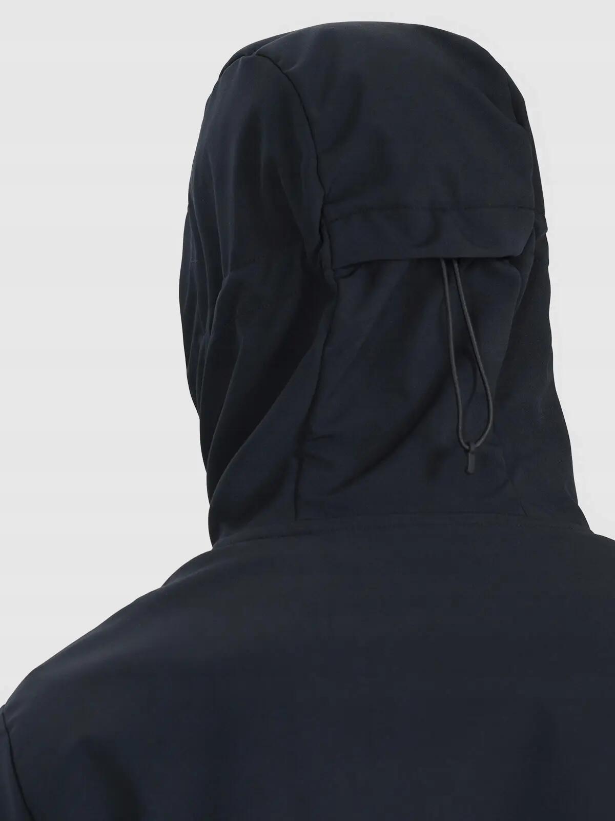 KURTKA MĘSKA 4F SOFTSHELL WIATROODPORNA       Z KAPTUREM  CZARNA 6/12