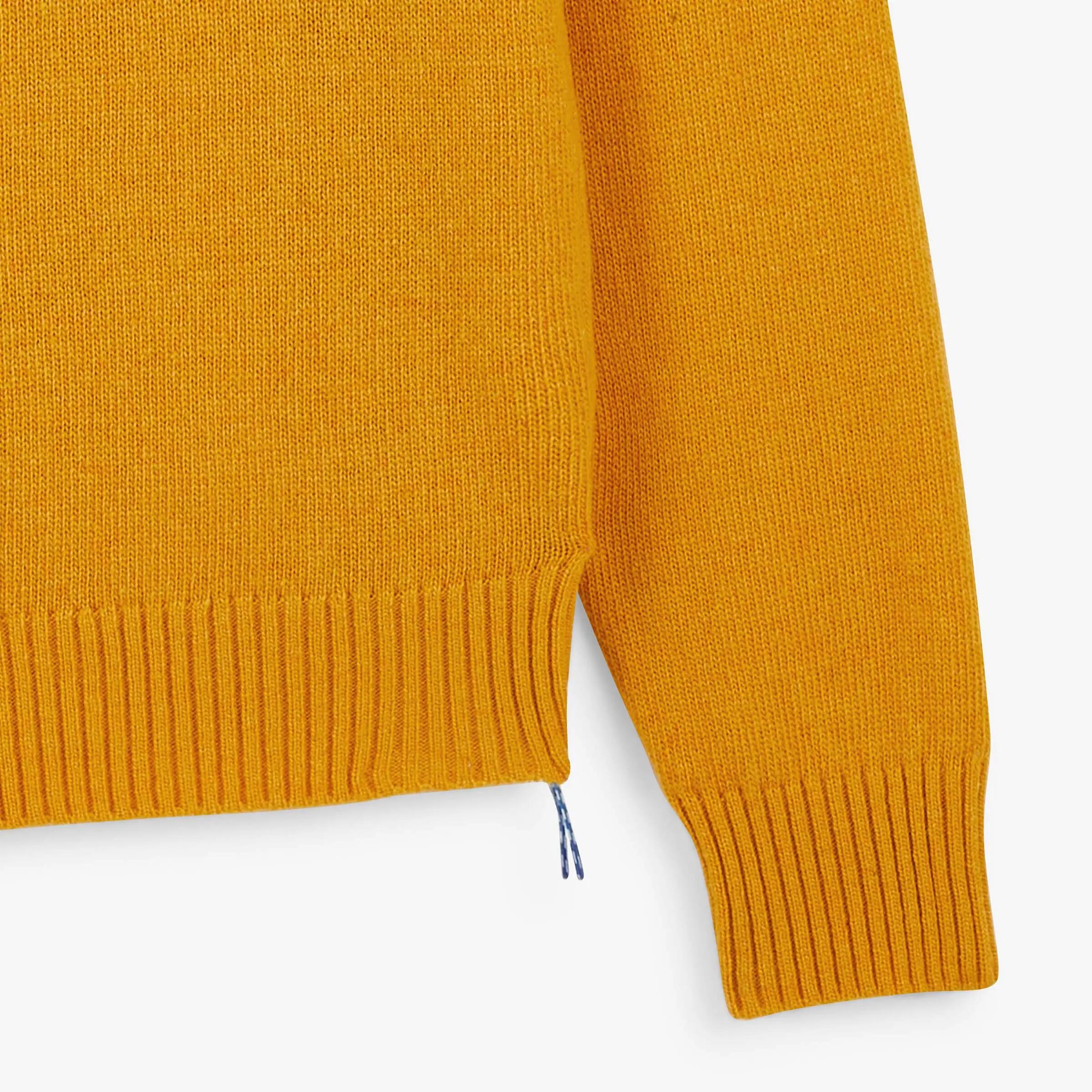 Pull col rond laine lambswool jaune Madani SBPLAY 5/6
