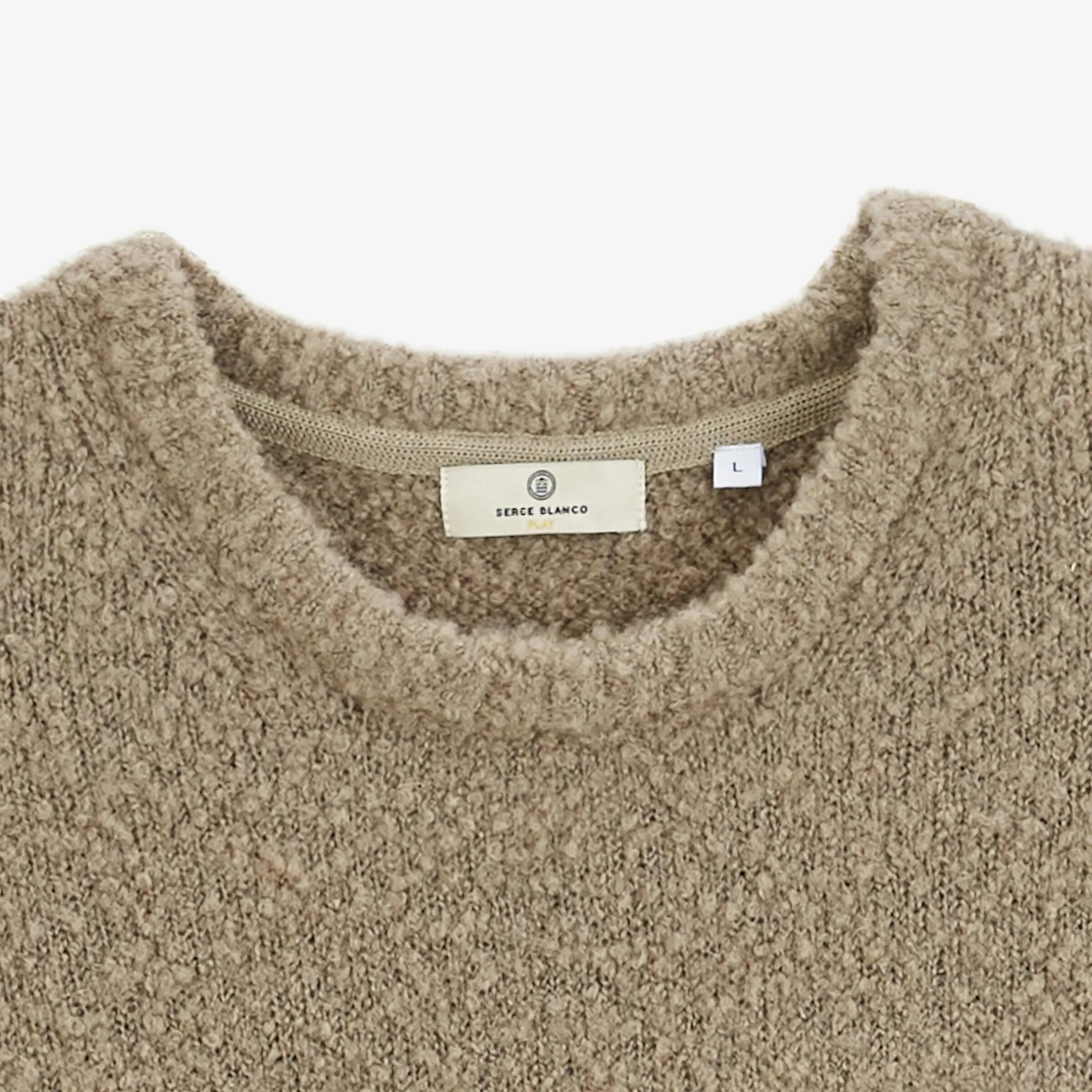 Pull laine bouclette col rond beige Murray SBPLAY 4/6