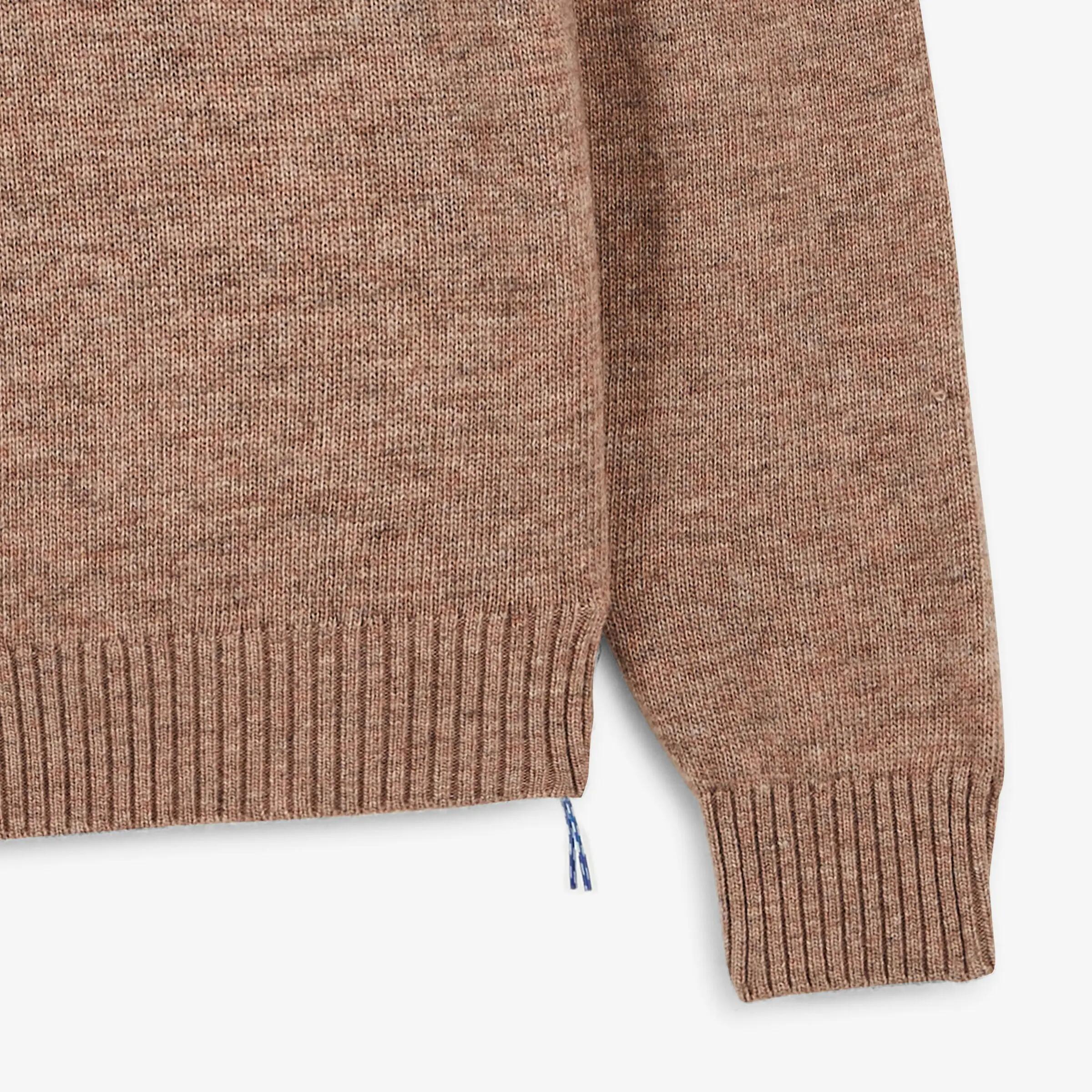 Pull col rond laine lambswool beige Madani SBPLAY 5/6