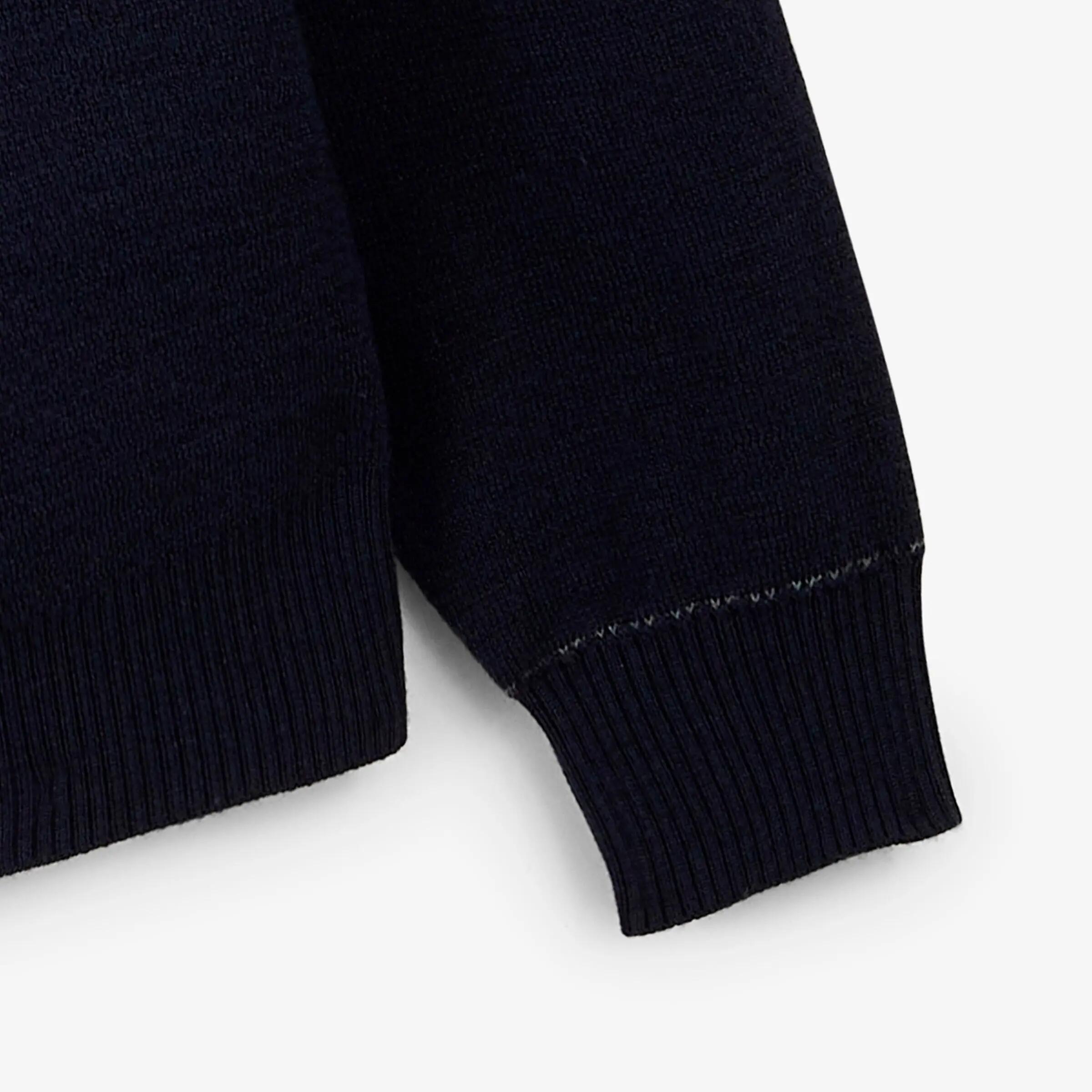 Gilet zippé laine bleu marine foncé Malone 5/6