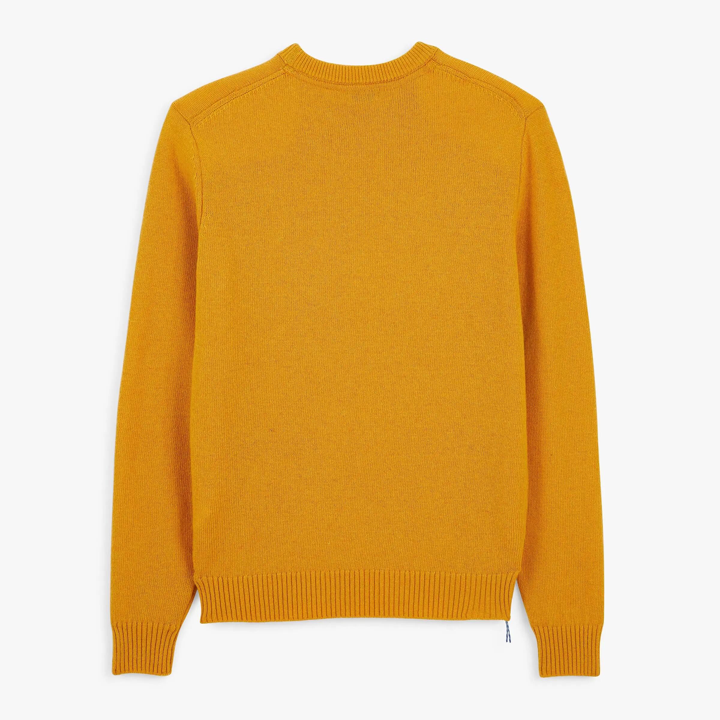 Pull col rond laine lambswool jaune Madani SBPLAY 3/6