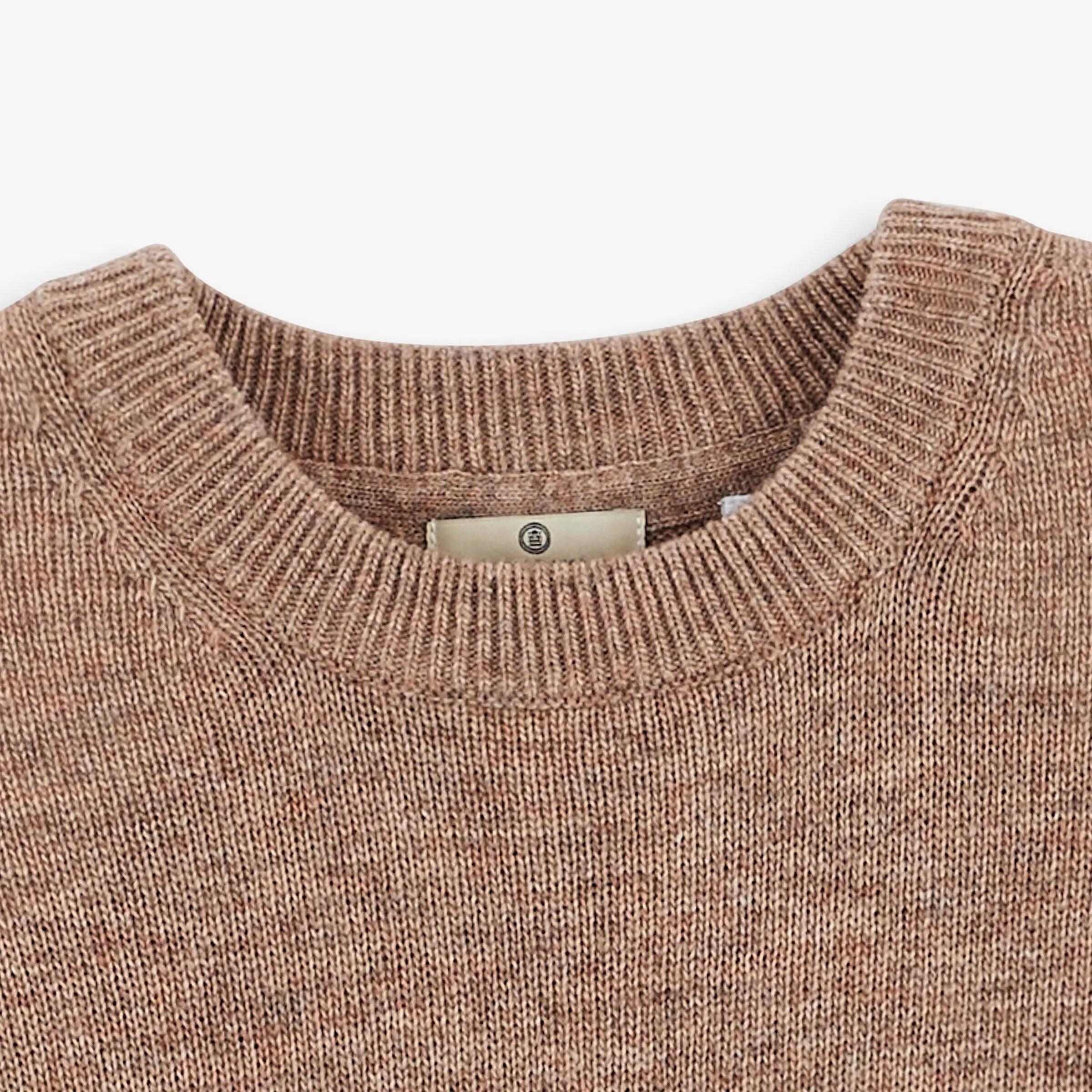 Pull col rond laine lambswool beige Madani SBPLAY 4/6