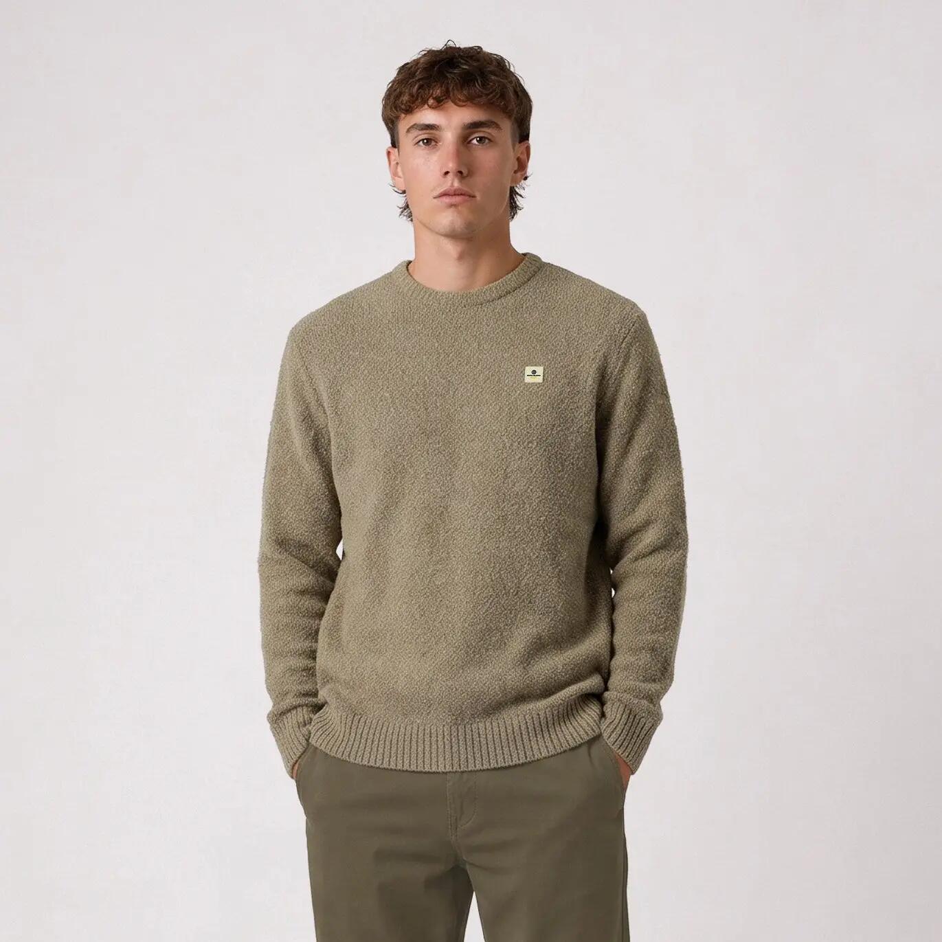Pull laine bouclette col rond beige Murray SBPLAY 2/6