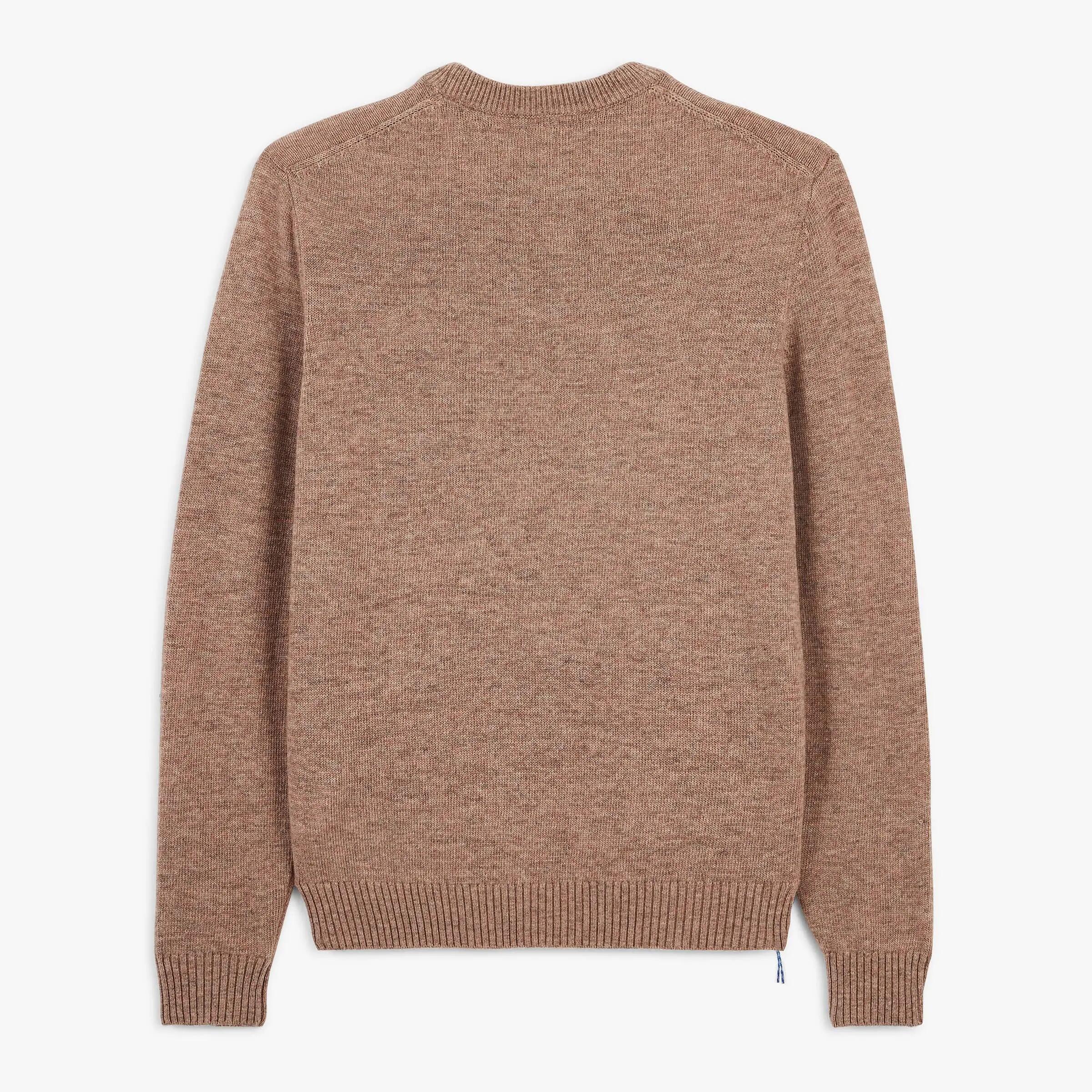 Pull col rond laine lambswool beige Madani SBPLAY 3/6
