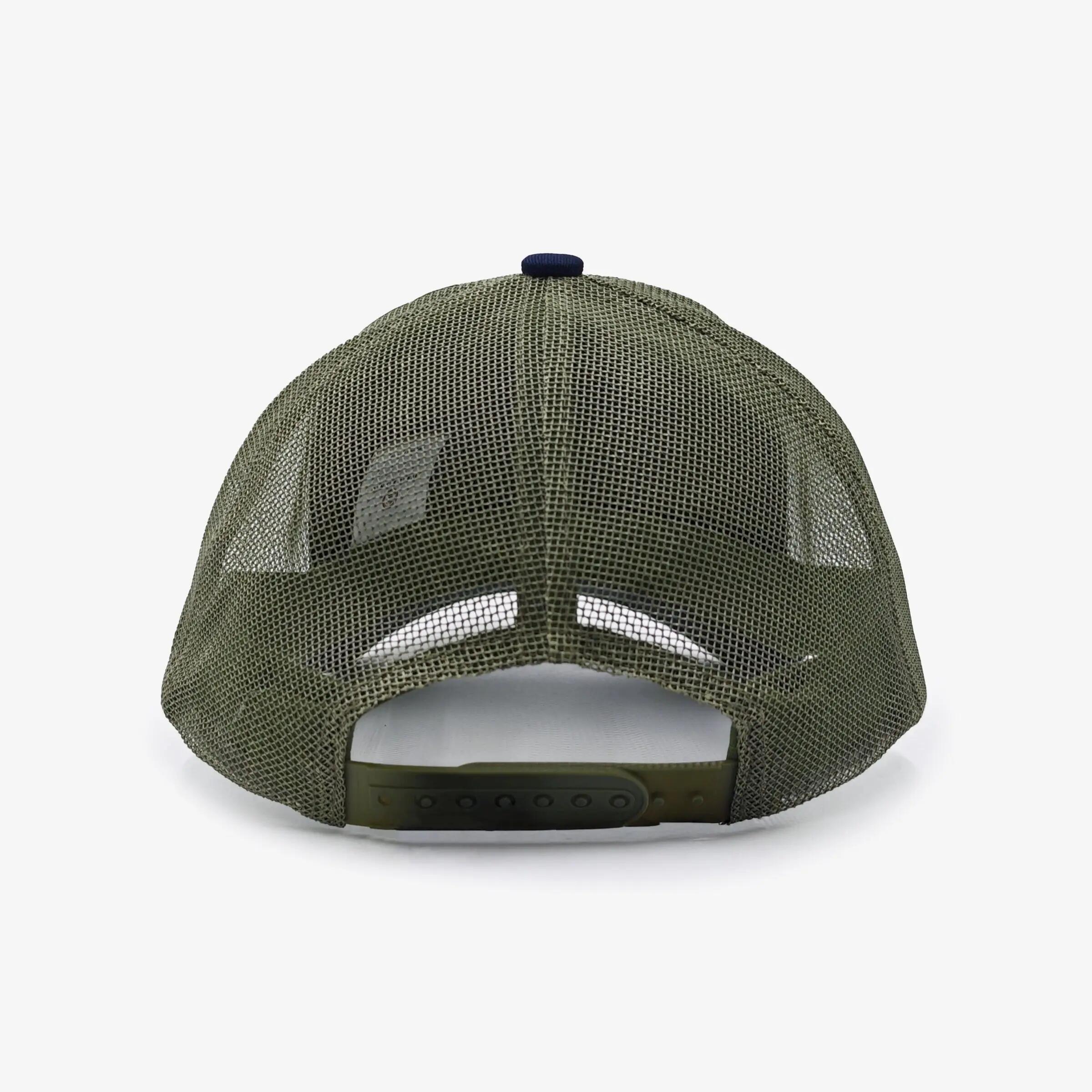 Casquette trucker bleu marine foncé et kaki 3/3