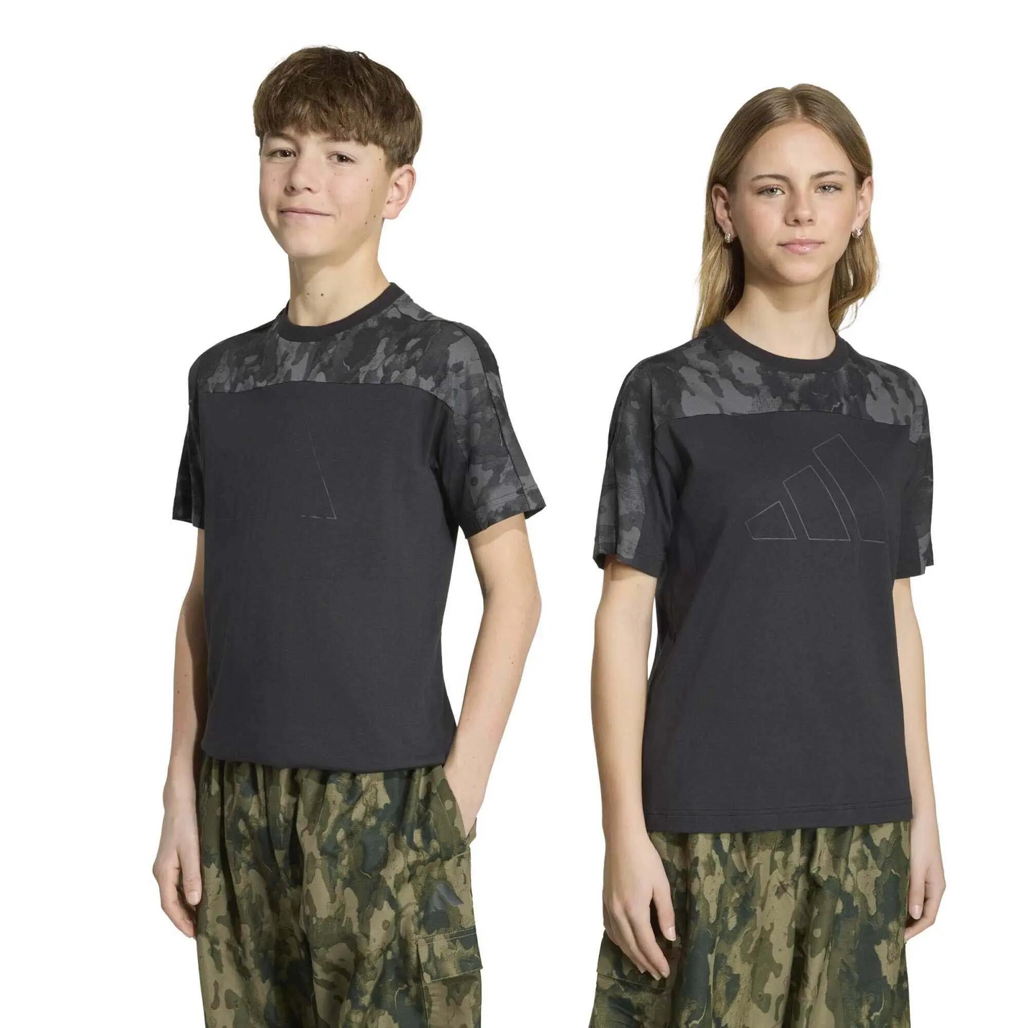 T-Shirt Adidas Sport J  Camo T Enfant 2/5