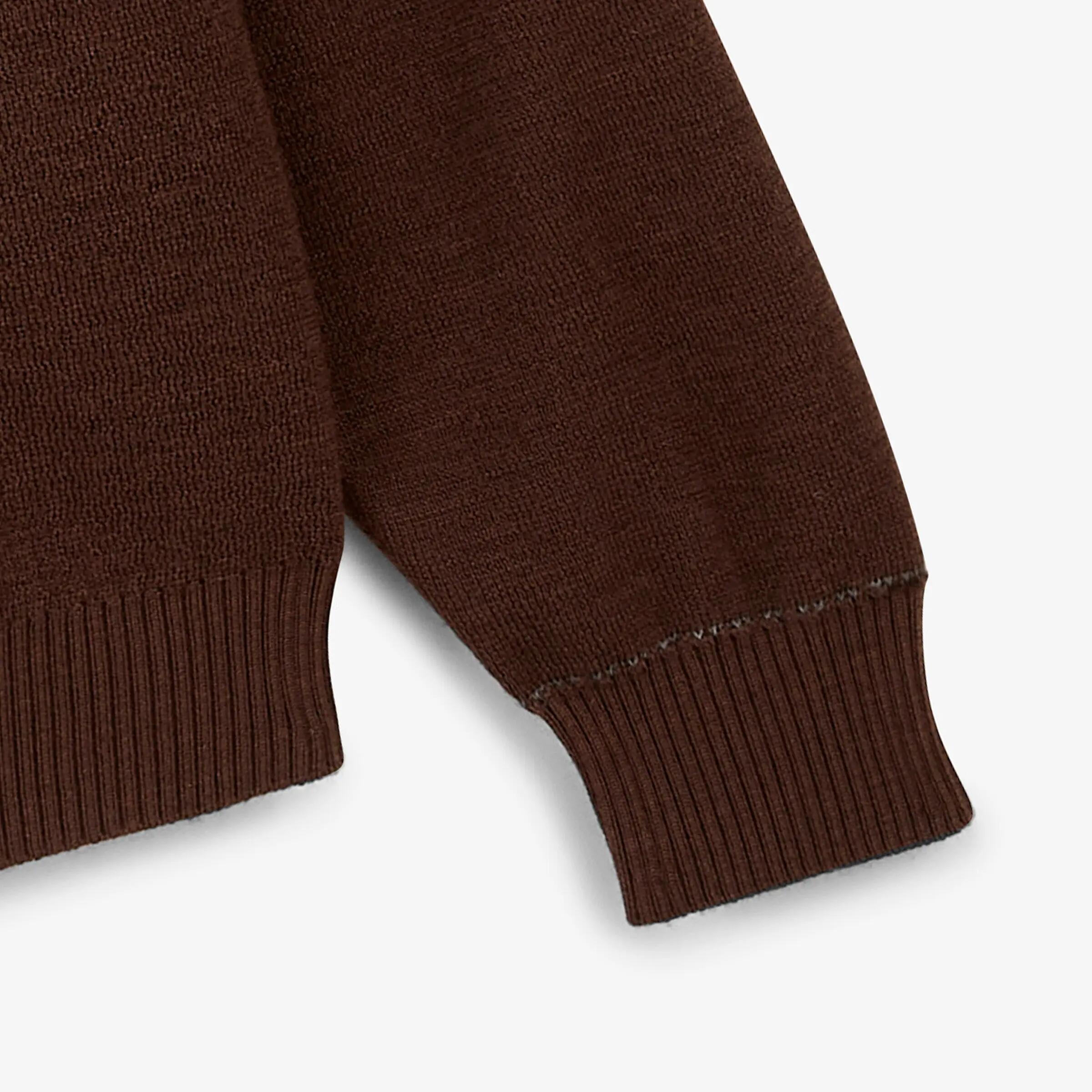 Gilet zippé laine marron Malone 5/6