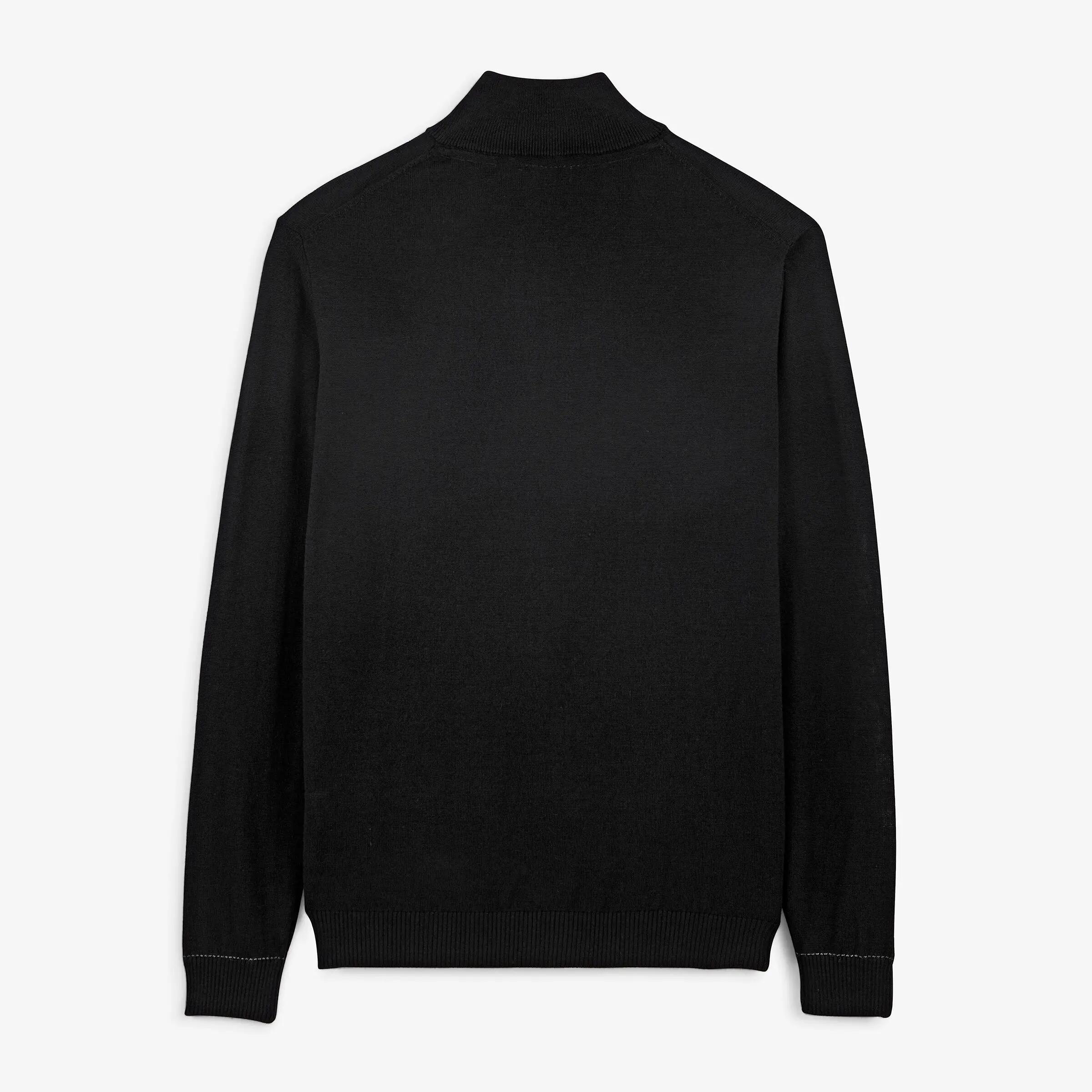 Pull laine col zippé noir Marvine 3/6