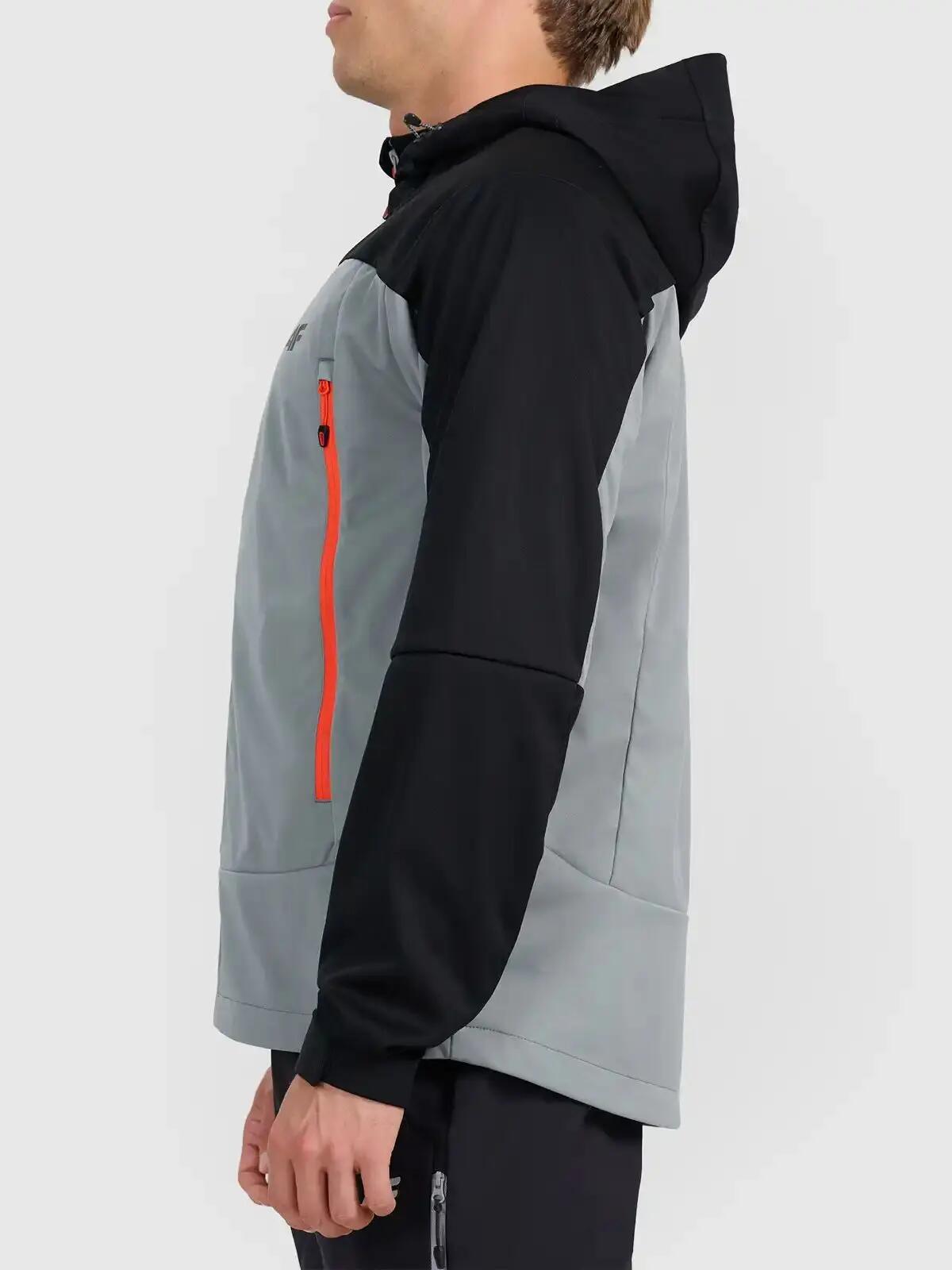 SOFTSHELL MĘSKI 4F KURTKA TREKKINGOWA CZARNA 5/7