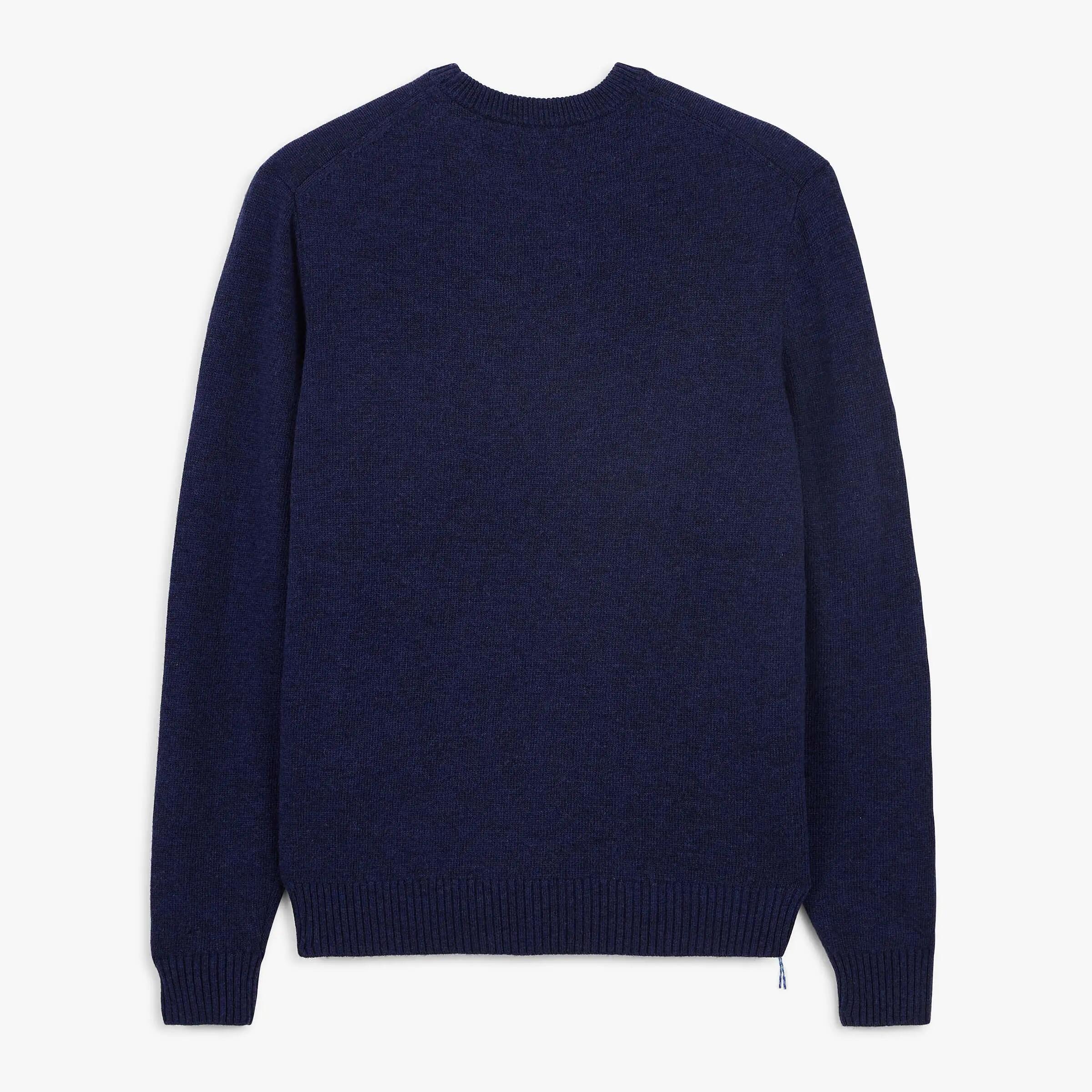 Pull laine col rond bleu indigo Madani SBPLAY 3/6