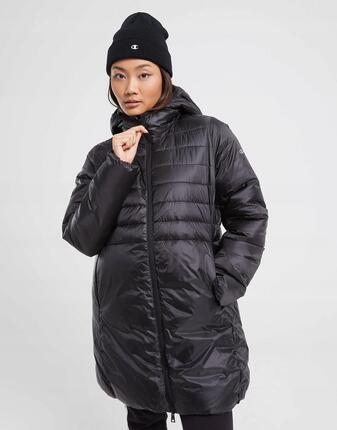 DAMES WINTERJAS MET CAPUCHON CHAMPION HOODED POLYFILLED ZWART