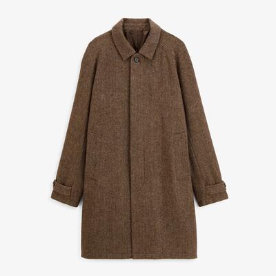 Dante-jas in bruin chevron