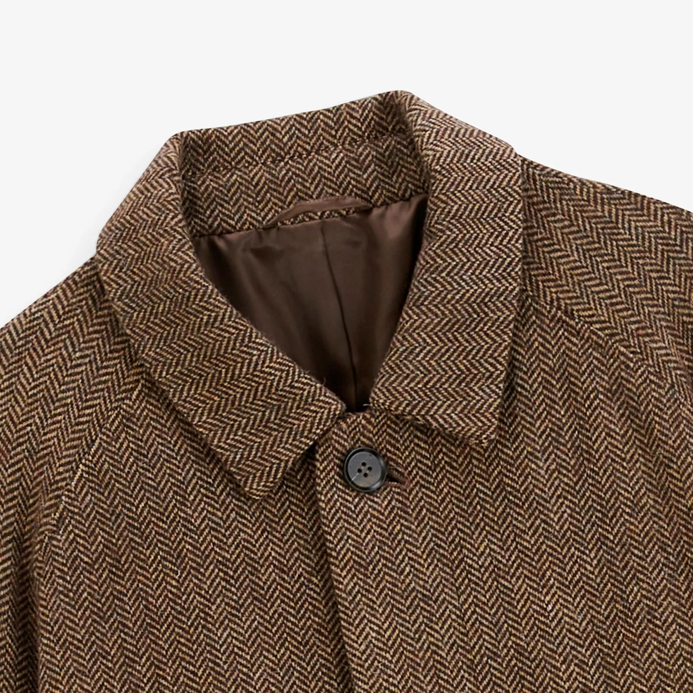 Manteau chevron marron Dante 4/6