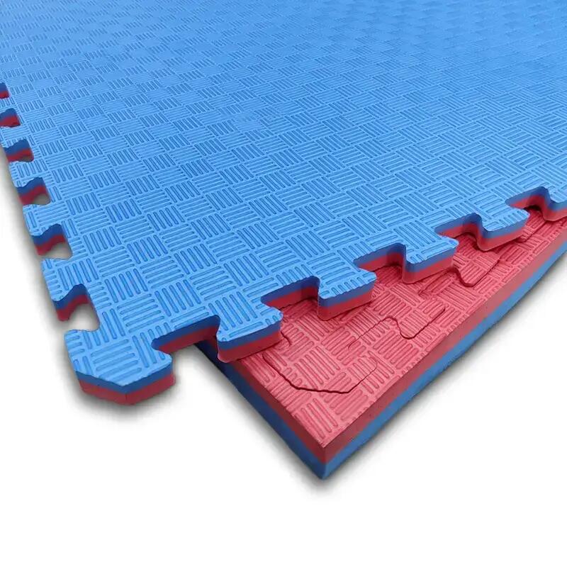 Tatami Puzzle Ignífugo 1x1m x2cm Vermelho - Azul 6/8