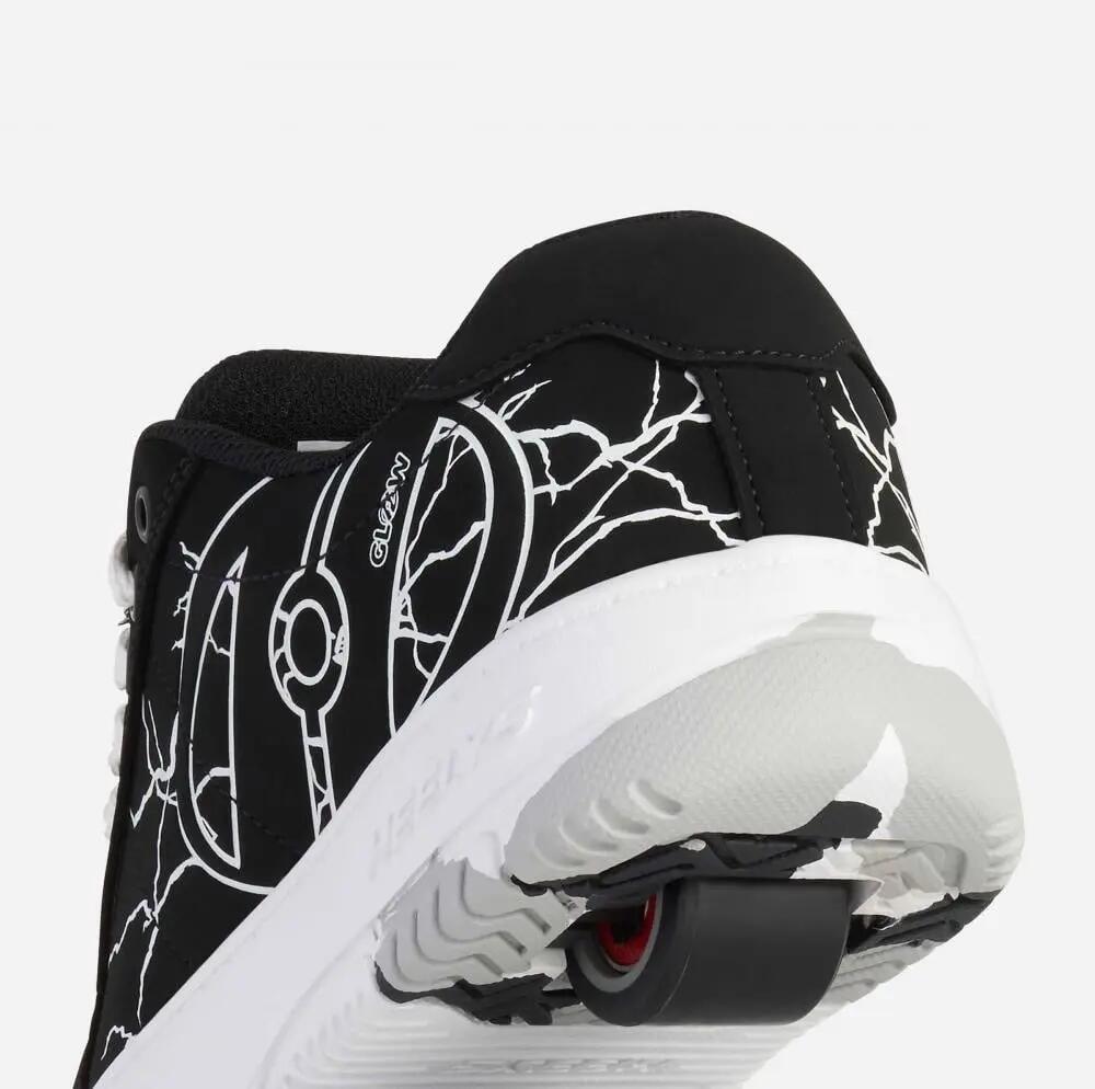 Sneakers - Kolect Glow - Roller - Uitneembaar wiel - Zwart/Wit 3/4