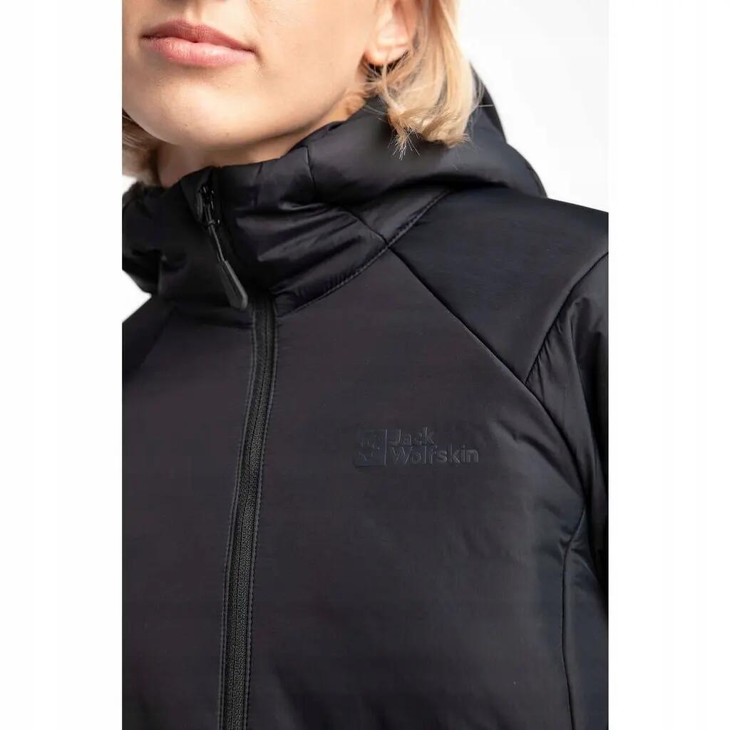KURTKA DAMSKA ZIMOWA Jack Wolfskin BERGLAND INS HOODY    Z KAPTUREM  CZARNA 2/4