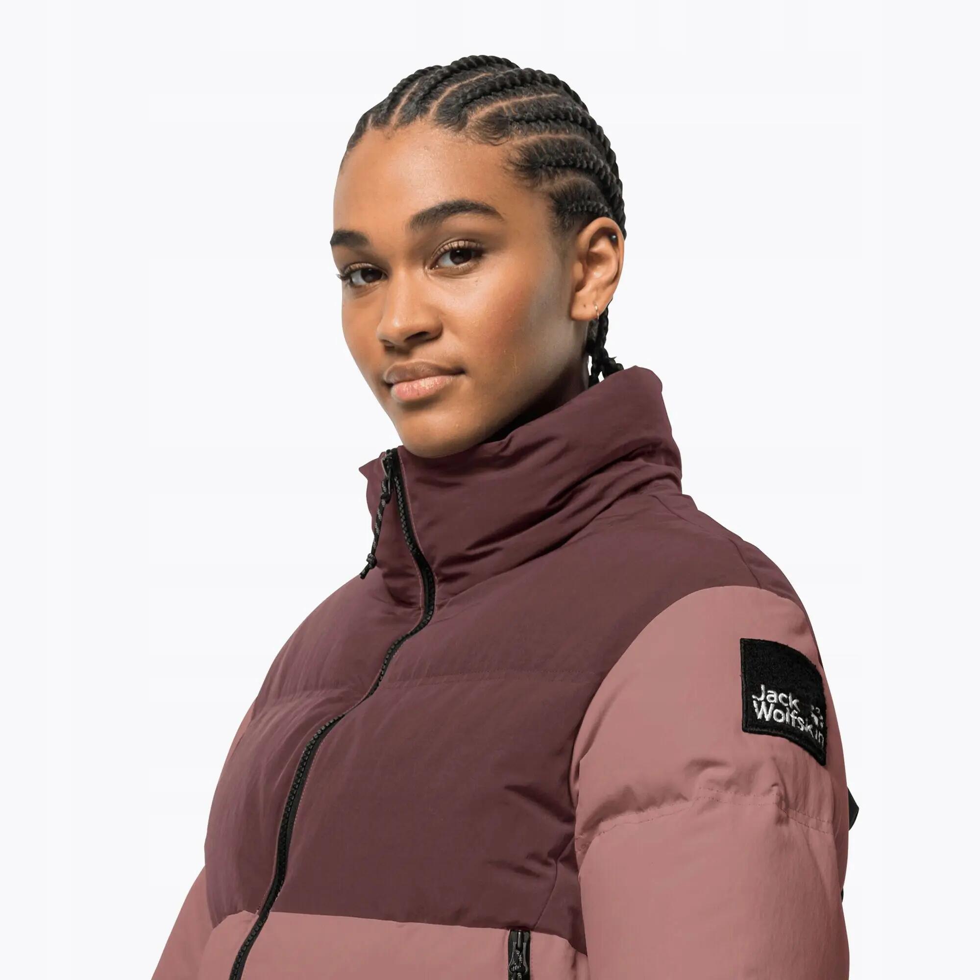 KURTKA ZIMOWA UNISEX Jack Wolfskin ALEX DOWN JKT    Z KAPTUREM  CZERWONA 2/5