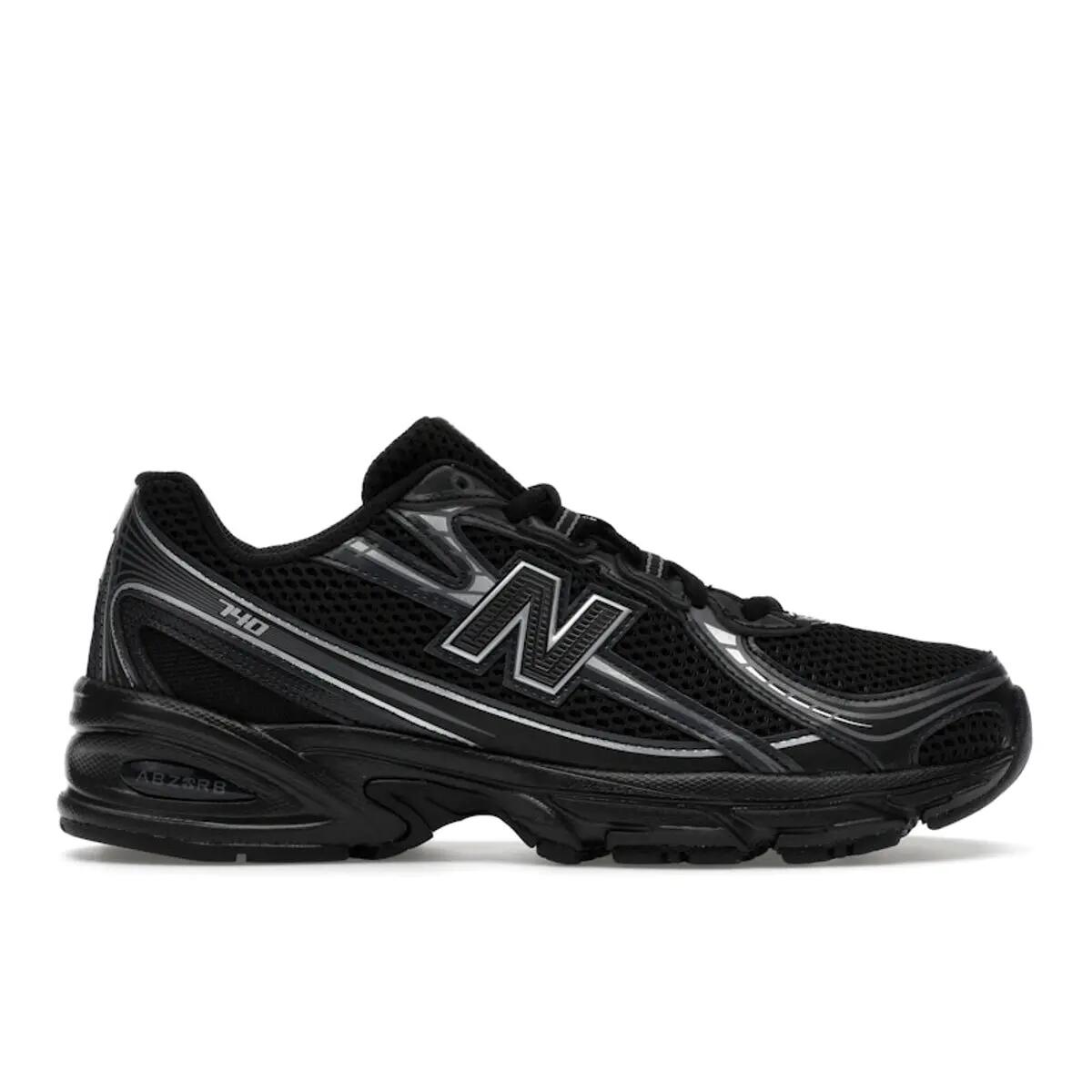 New Balance 740 Black Silver Metallic (GS) 1/6