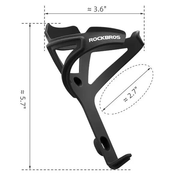 ROCKBROS Fahrrad Flaschenhalter aus PC 4/4