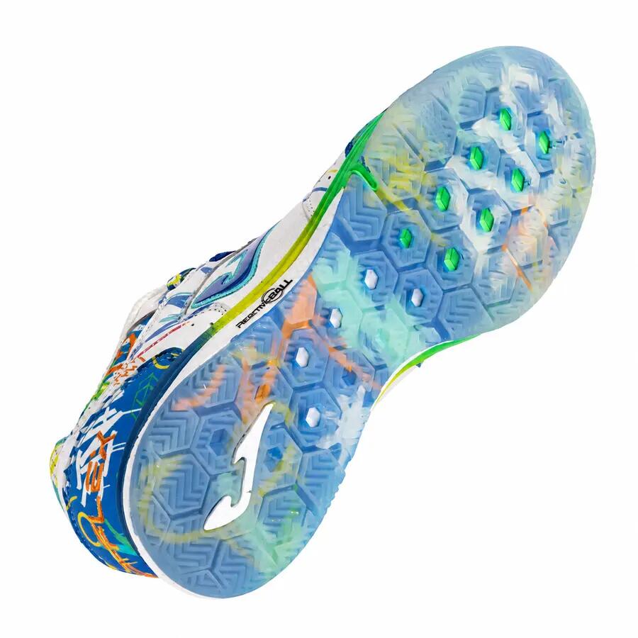 Sapatilhas Futsal Adulto Joma Top Flex Rebound 26 IN Branco 5/12