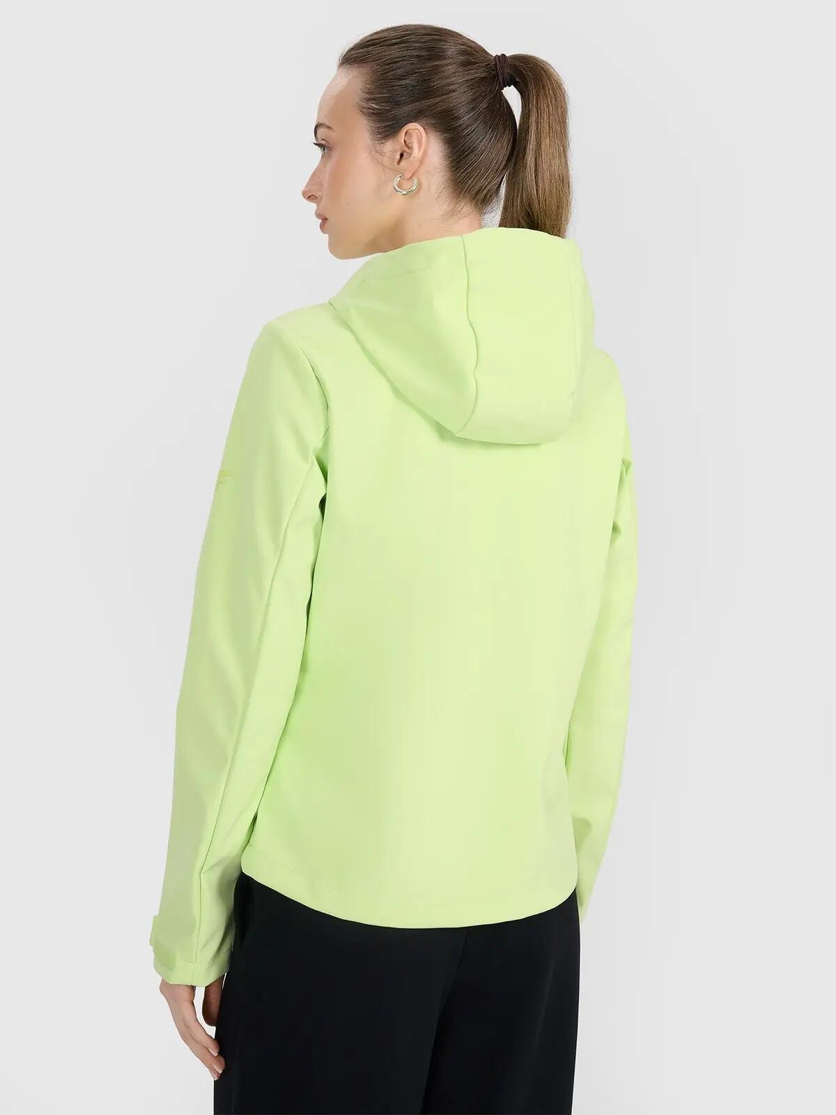 KURTKA DAMSKA 4F SOFTSHELL WIATRODPORNA         ZIELONA 8/13