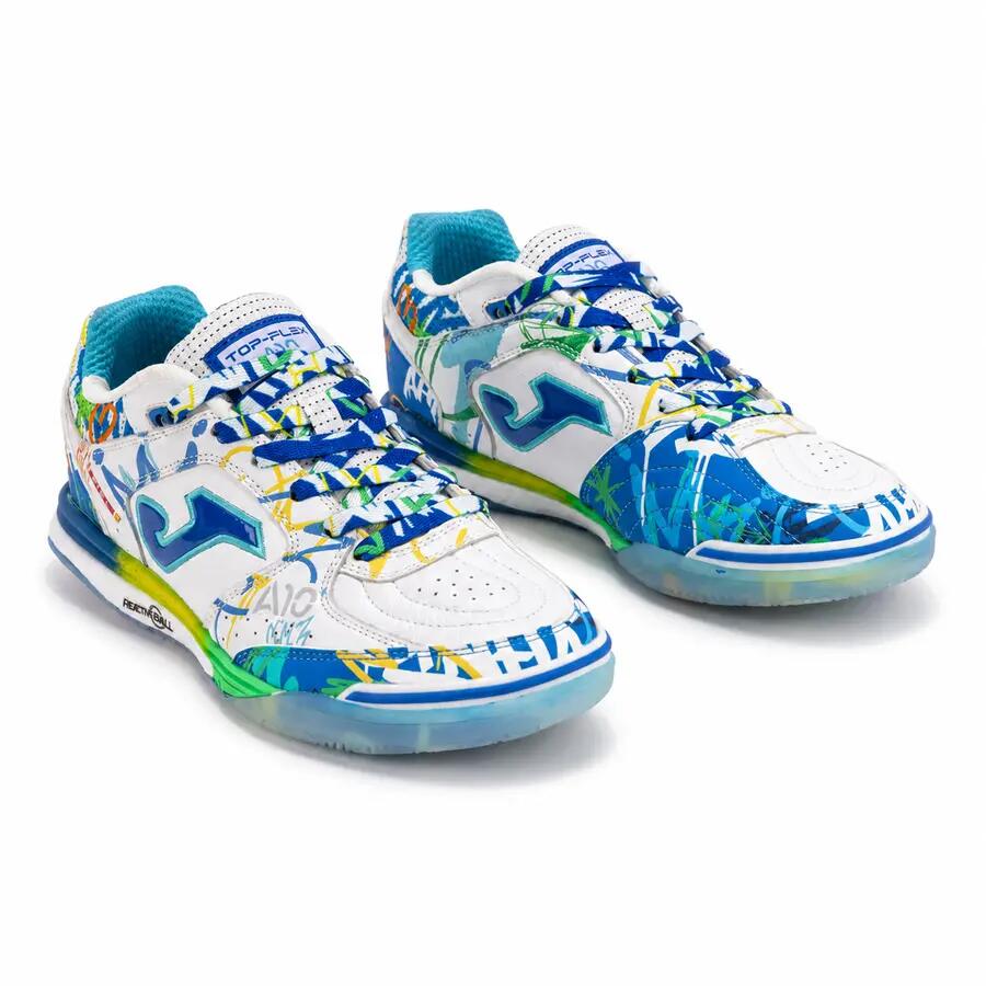 Sapatilhas Futsal Adulto Joma Top Flex Rebound 26 IN Branco 2/12