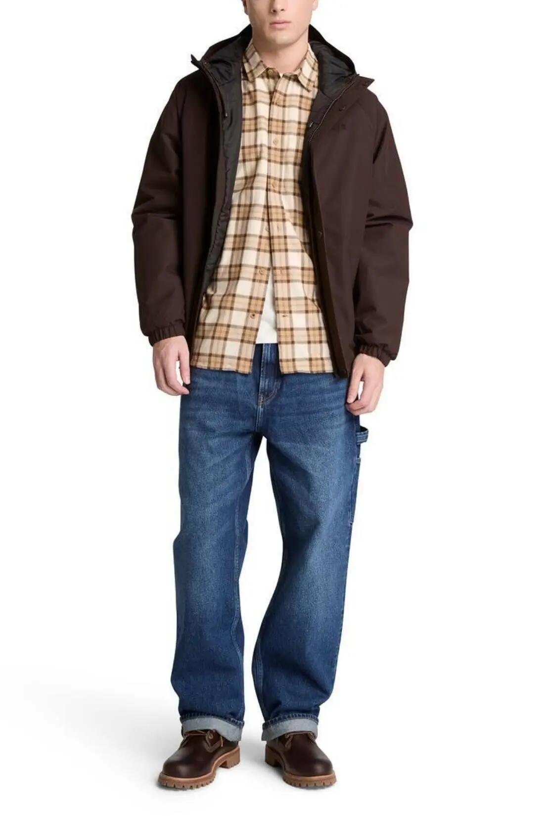 Overhemd - Heren - Regular - Geruit flanel - Beige/Bruin 2/4