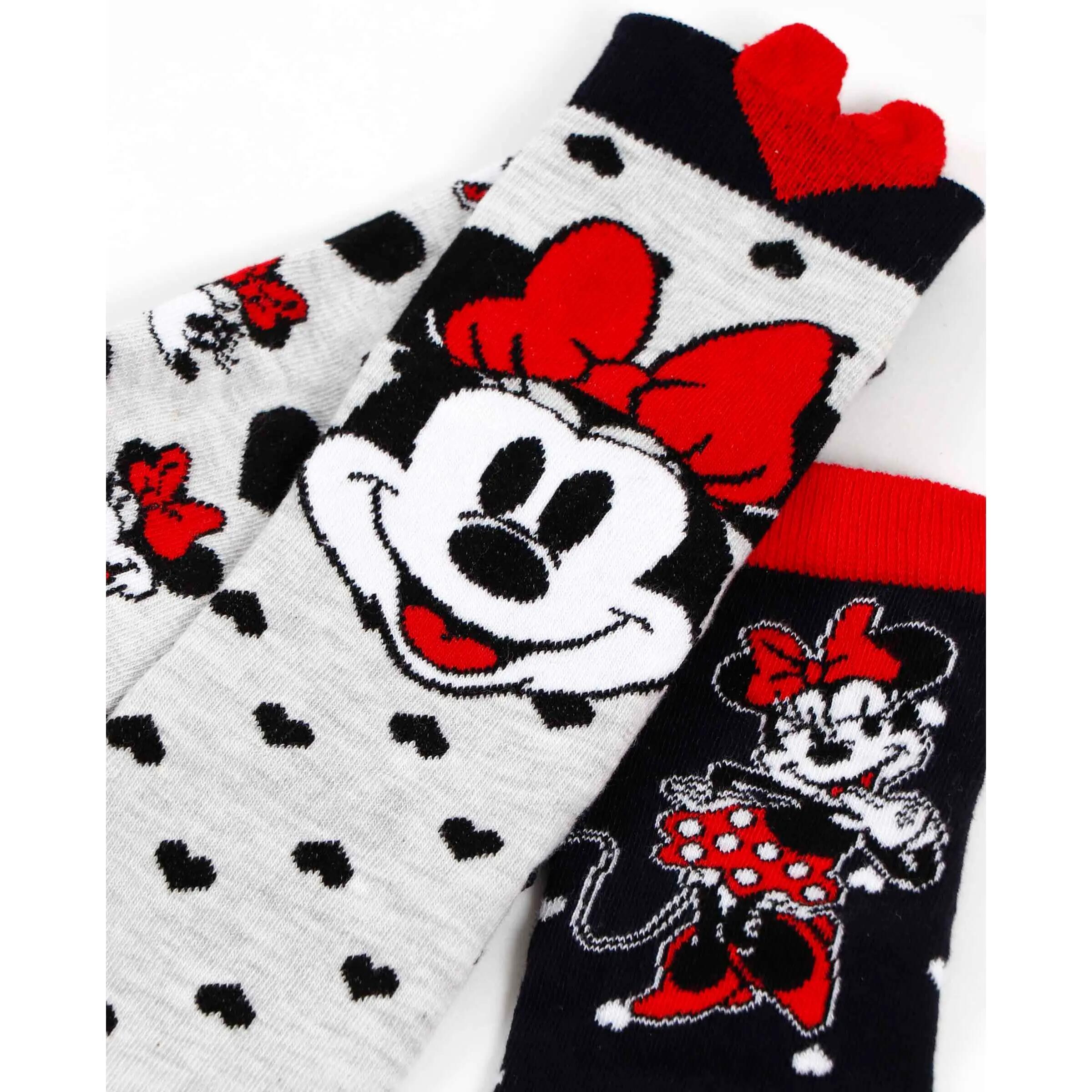 Socken für Damen Disney Minnie Hearts (x12) 2/3
