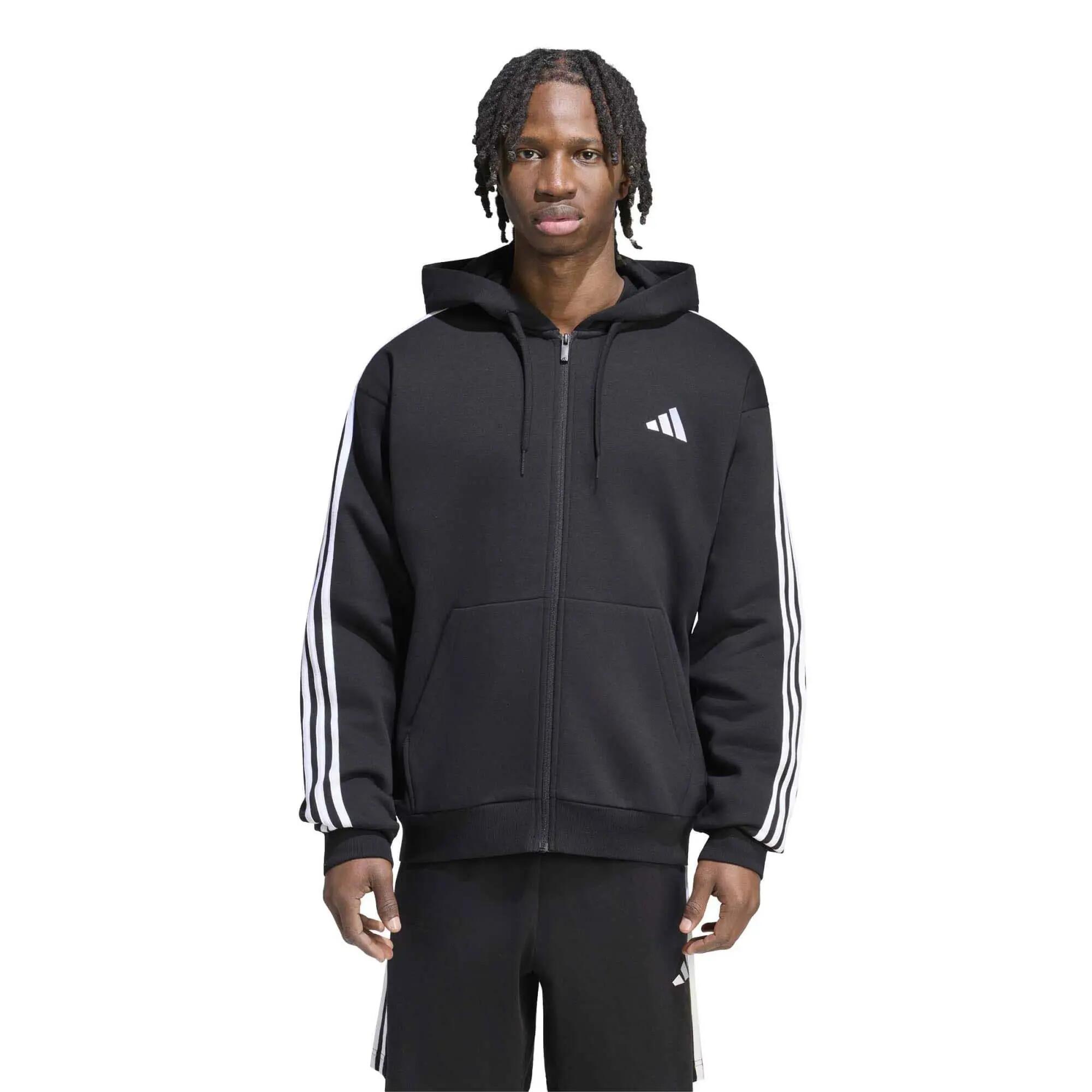Sweat Adidas Sport M 3S Fl Fz Hd Adulte 2/5