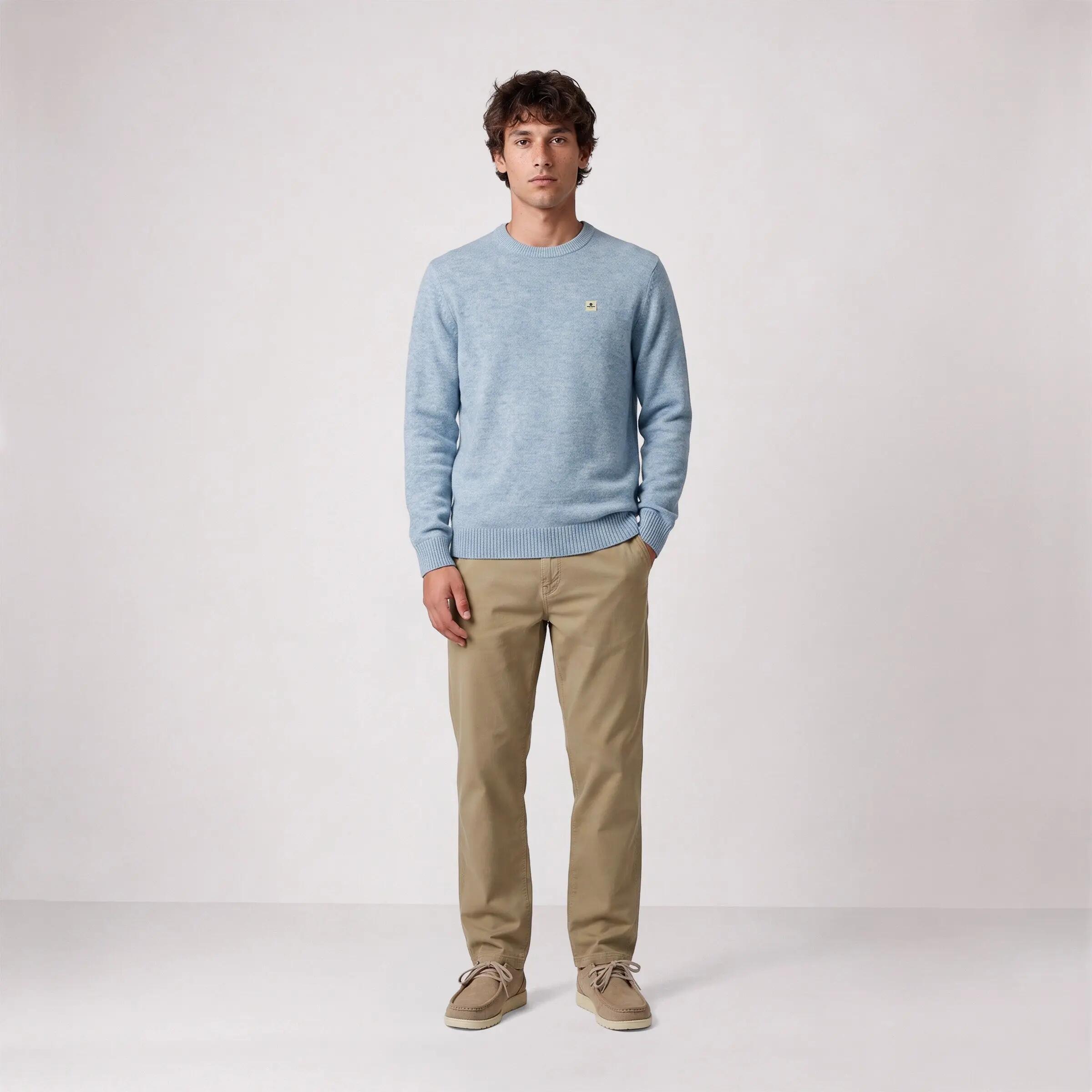 Pull laine col rond bleu ciel Madani SBPLAY 6/6