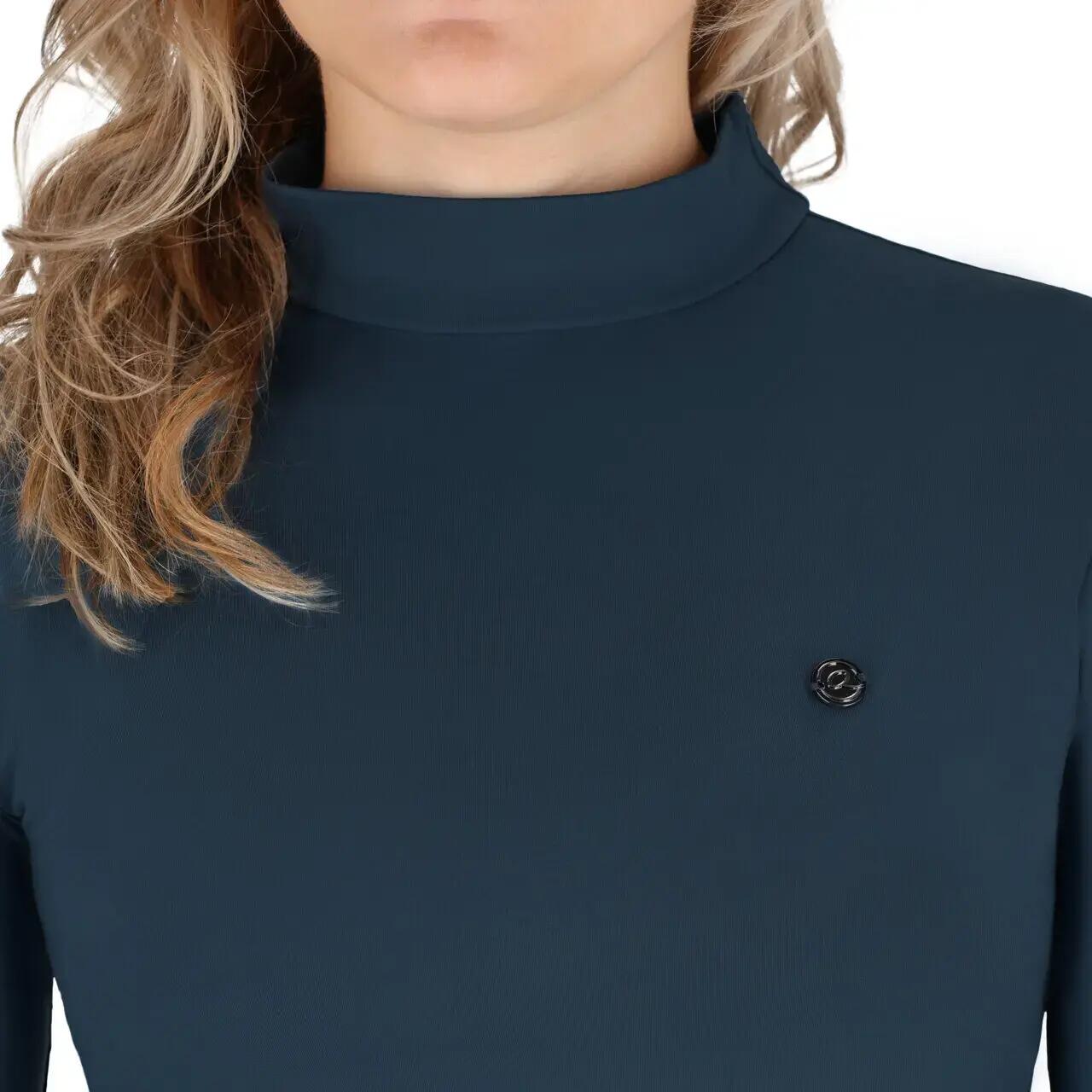 Polo de concours manches longues femme QHP Teddie 3/4