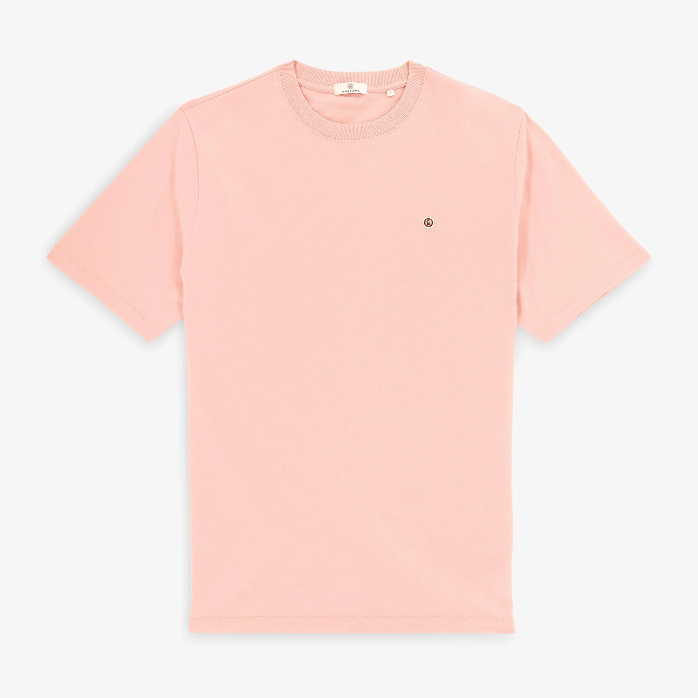 T-shirt manches courtes Théo en coton rose 2/3