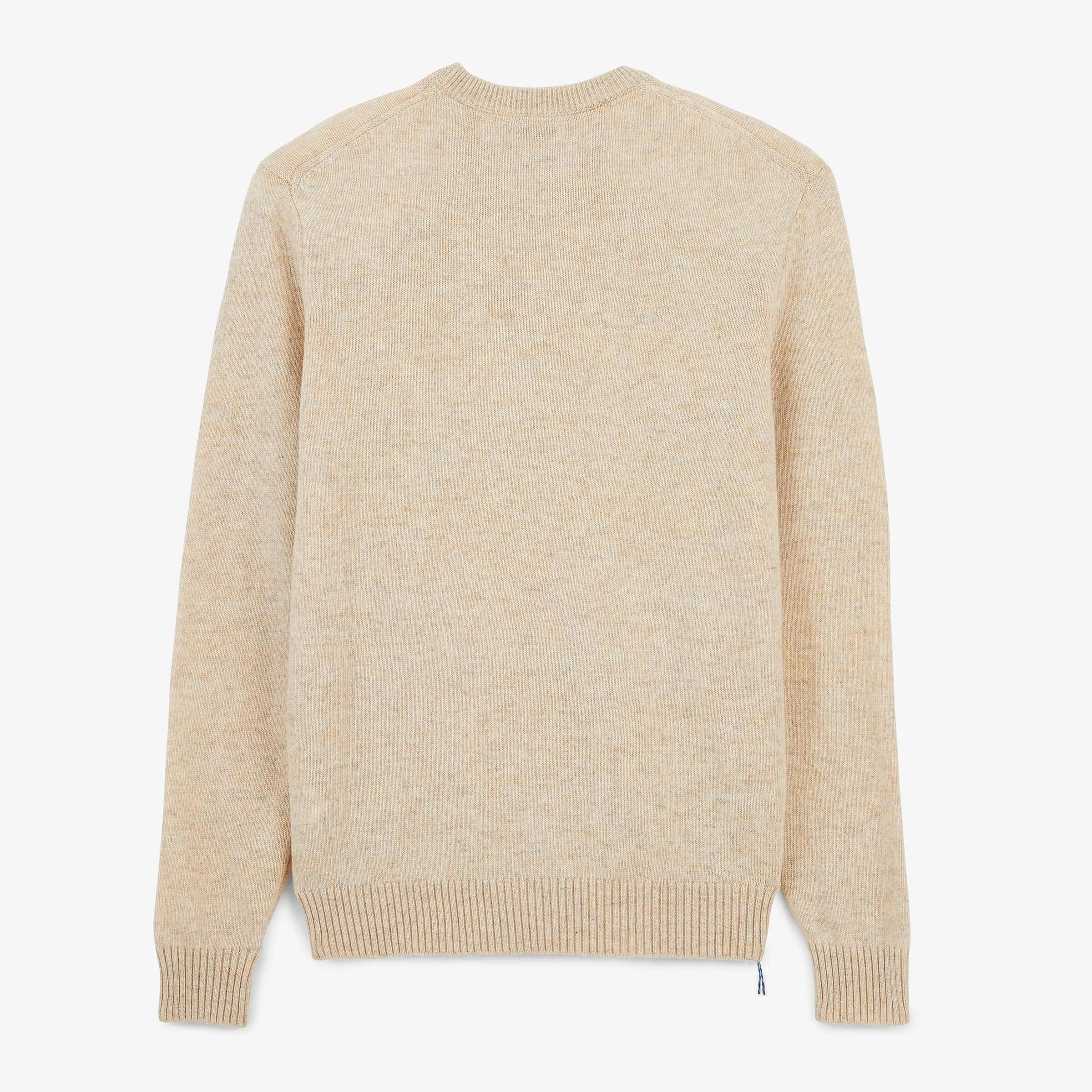 Pull col rond laine lambswool blanc cassé Madani SBPLAY 3/6