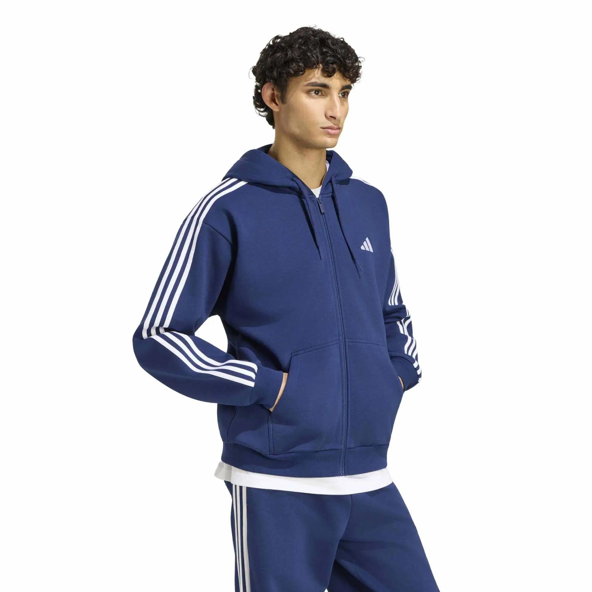 Sweat Adidas Sport M 3S Fl Fz Hd Adulte 2/5